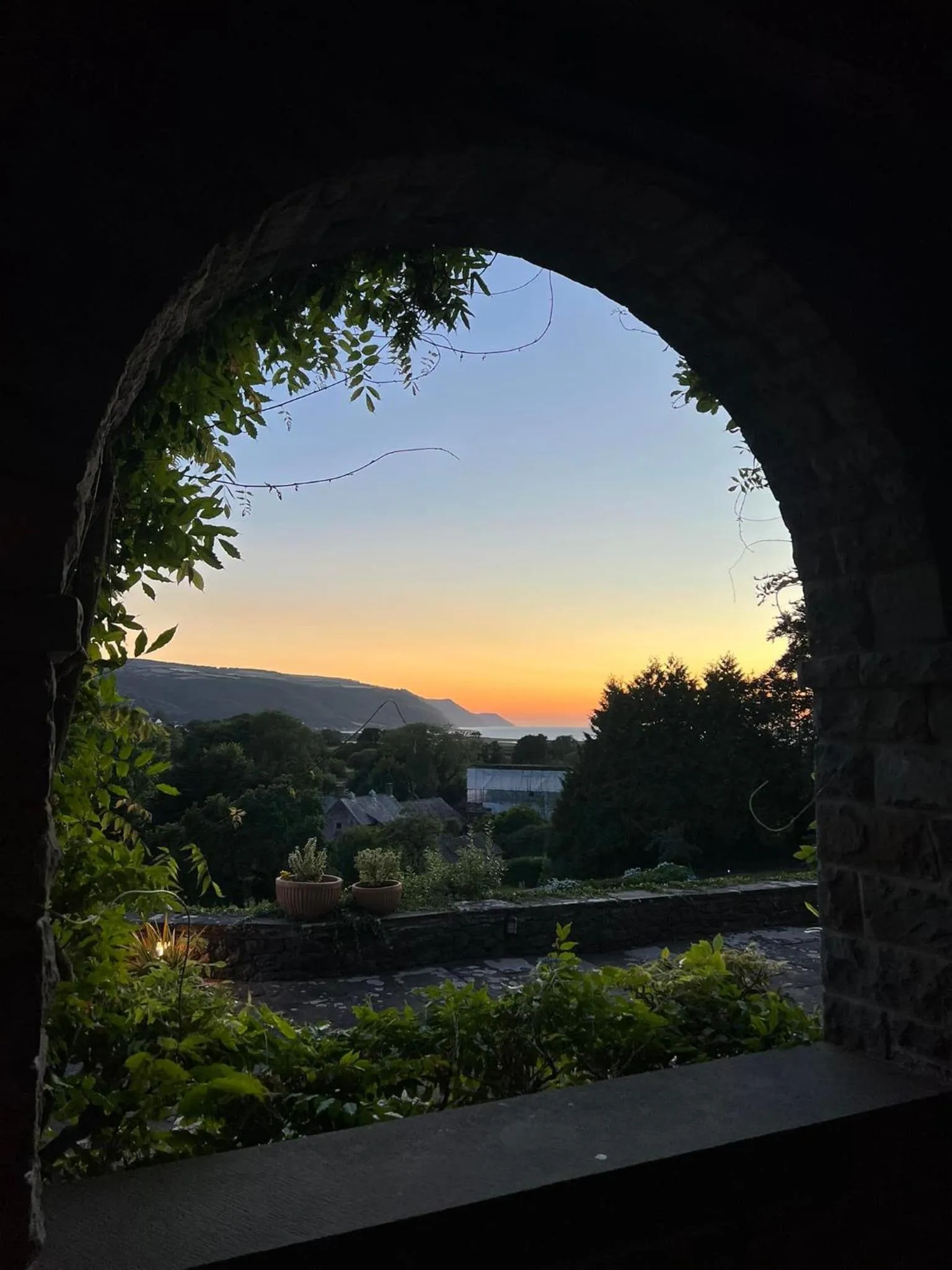 Natural landscape in Luxury Bed And Breakfast at Bossington Hall in Exmoor, Somerset