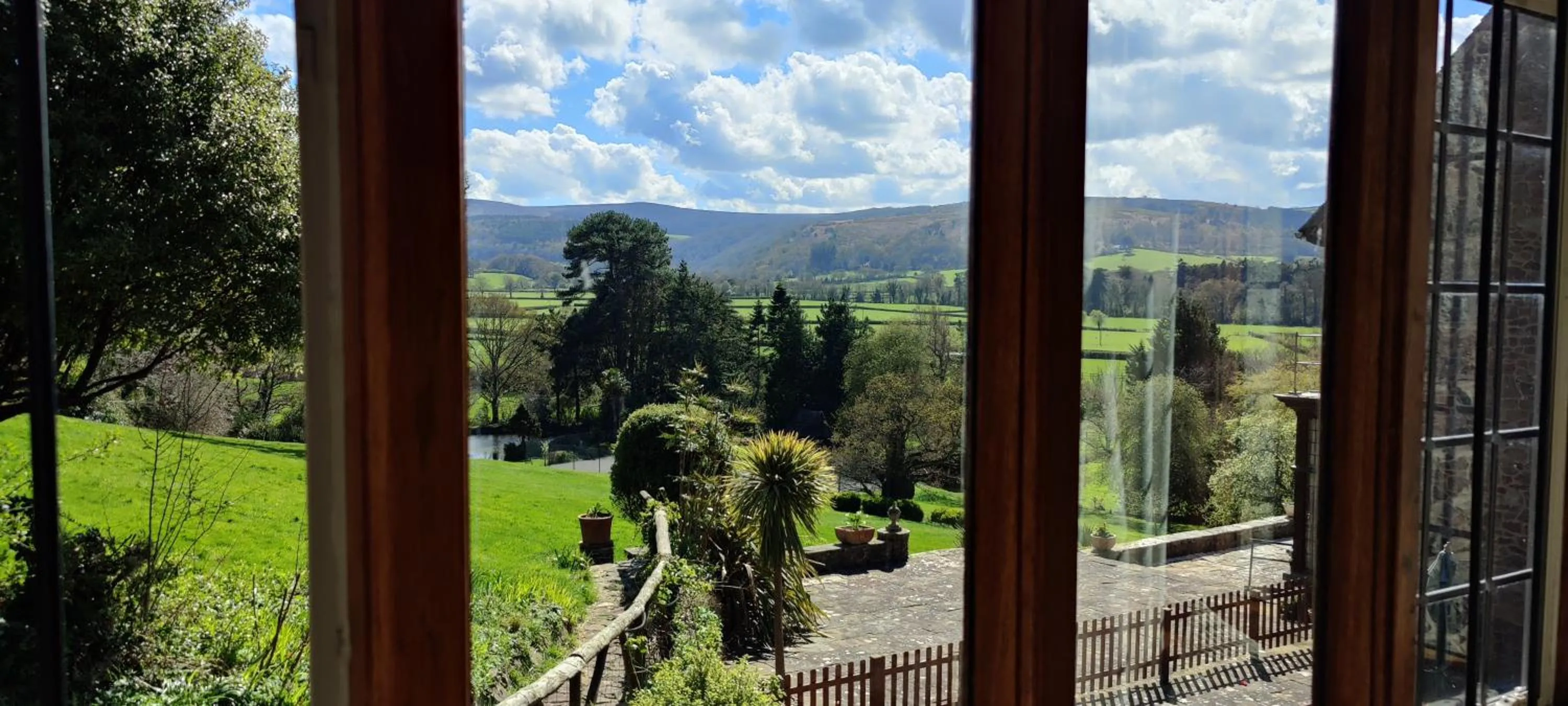 View (from property/room) in Luxury Bed And Breakfast at Bossington Hall in Exmoor, Somerset