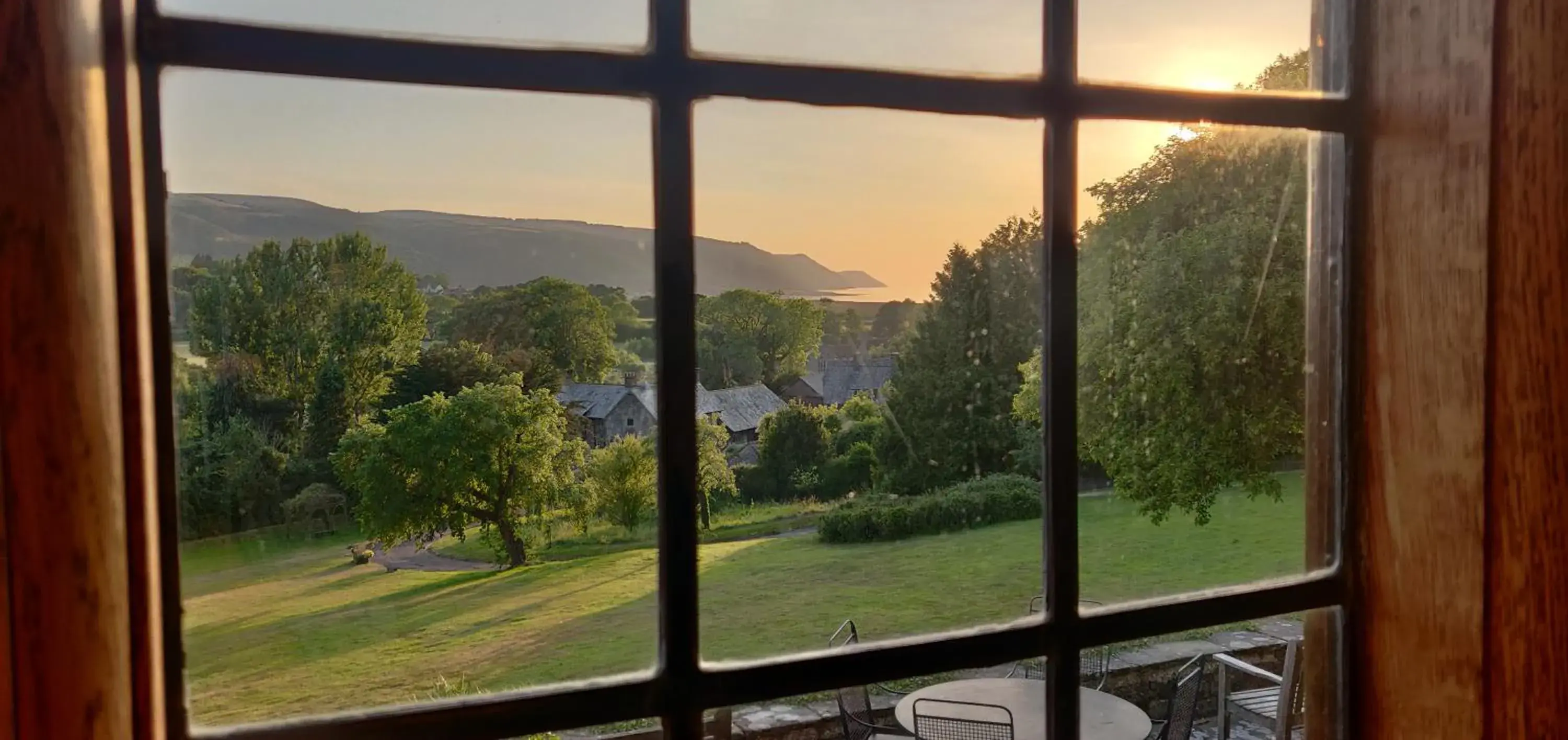 King Room with Sea View in Luxury Bed And Breakfast at Bossington Hall in Exmoor, Somerset King Room with Sea View in Luxury Bed And Breakfast at Bossington Hall in Exmoor, Somerset