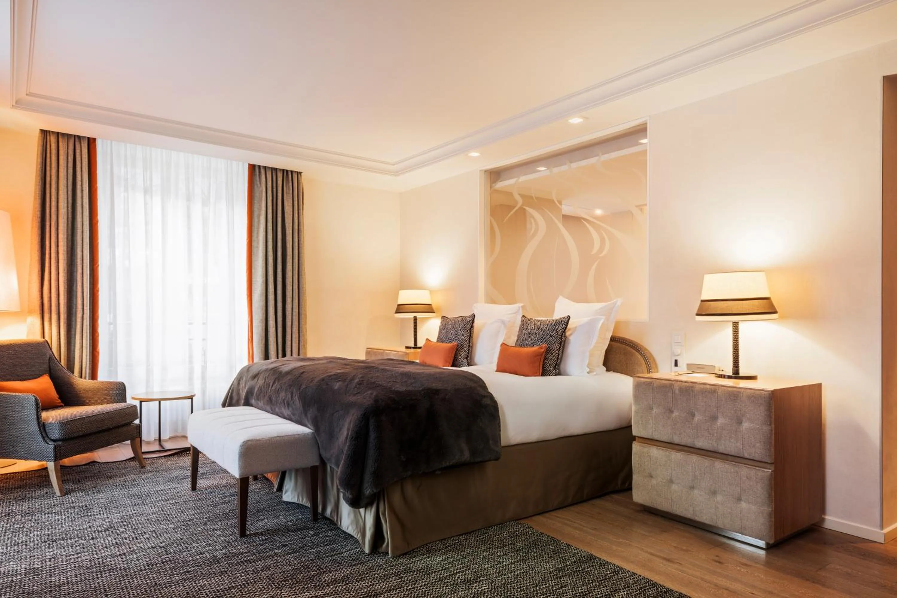 Bed in Hôtel Mont-Blanc Chamonix