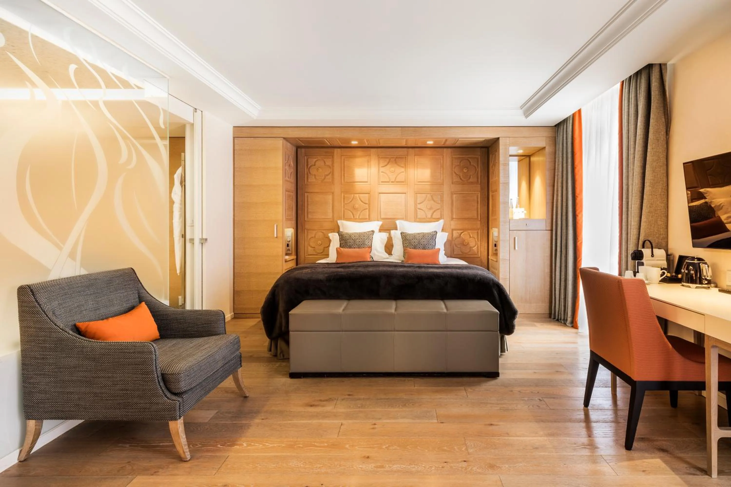 Bed in Hôtel Mont-Blanc Chamonix