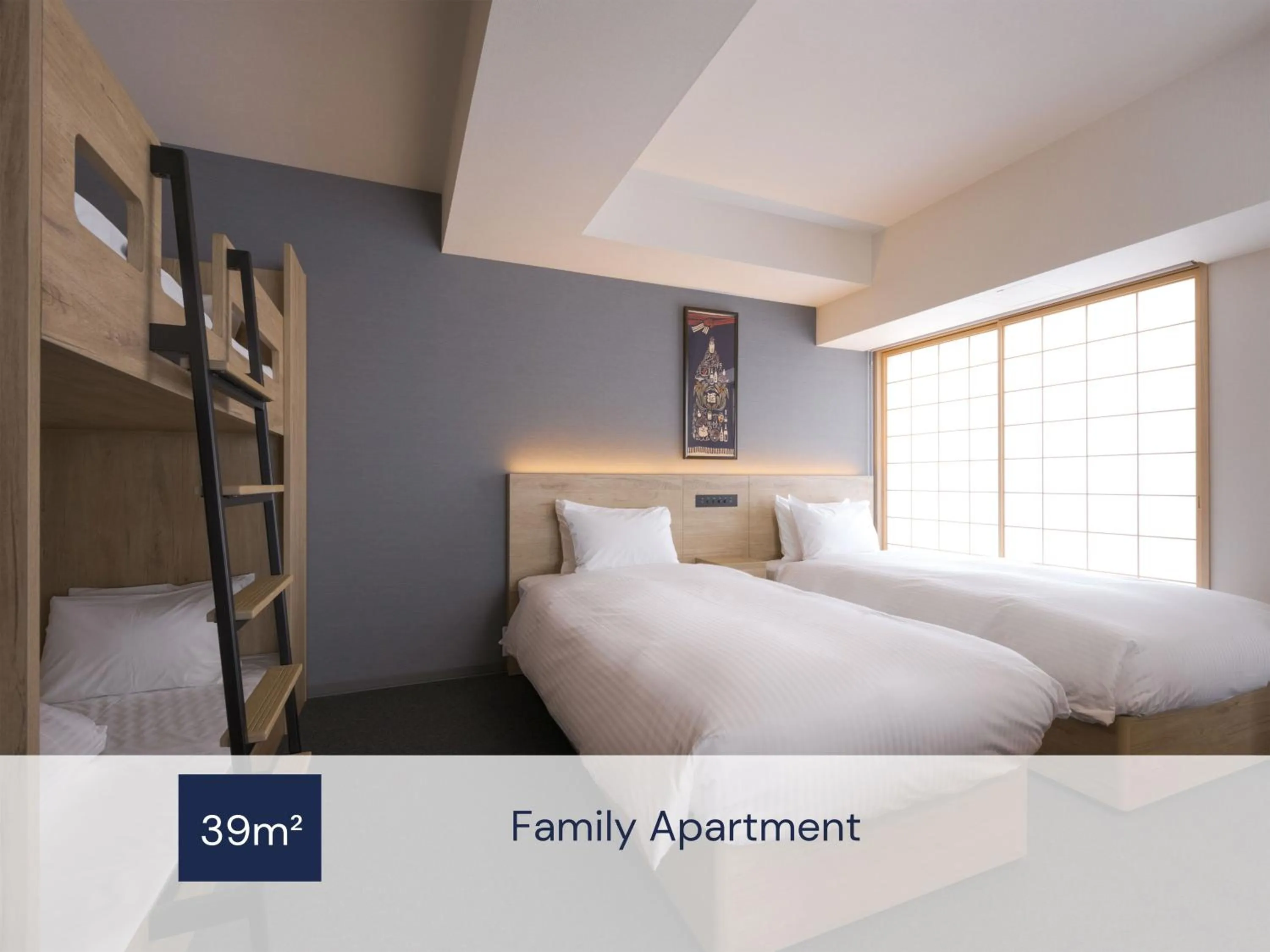 Photo of the whole room, Bed in MIMARU Osaka Shinsaibashi East