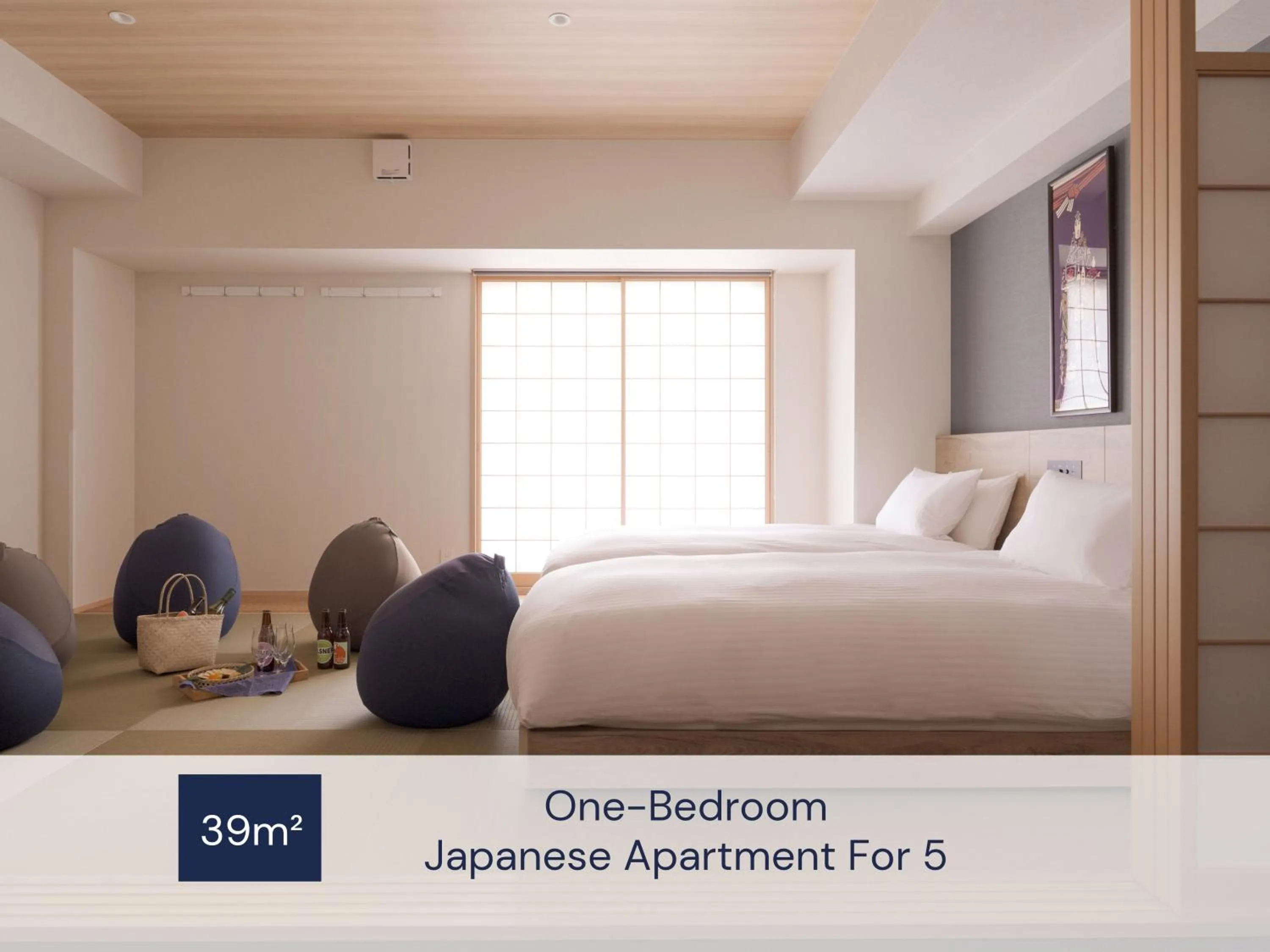 Photo of the whole room, Bed in MIMARU Osaka Shinsaibashi East