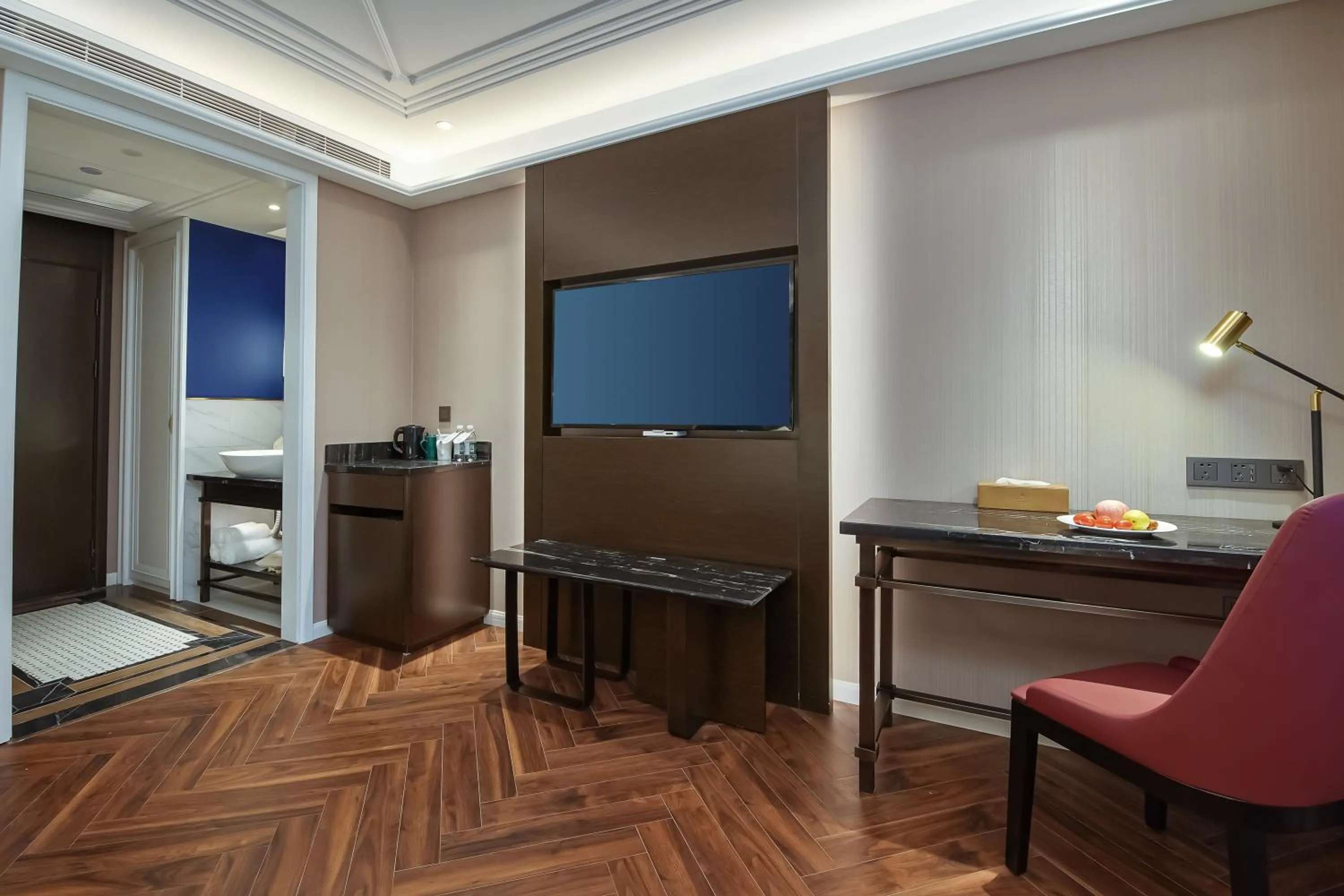 Seating area in Jinjiang Metropolo Hotel (Nanjing South Railway Station Software Avenue Metro Station)