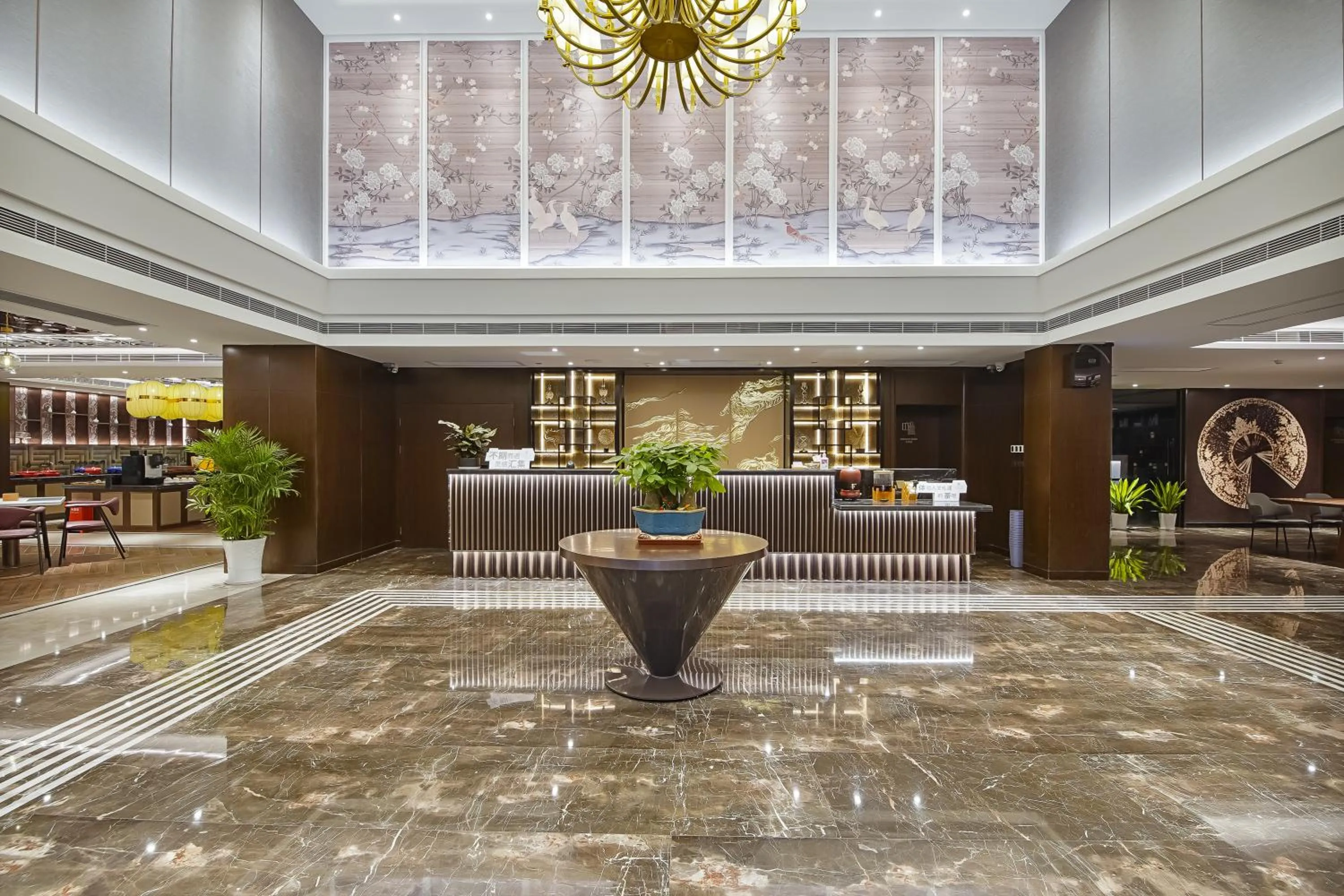 Lobby or reception in Jinjiang Metropolo Hotel (Nanjing South Railway Station Software Avenue Metro Station)