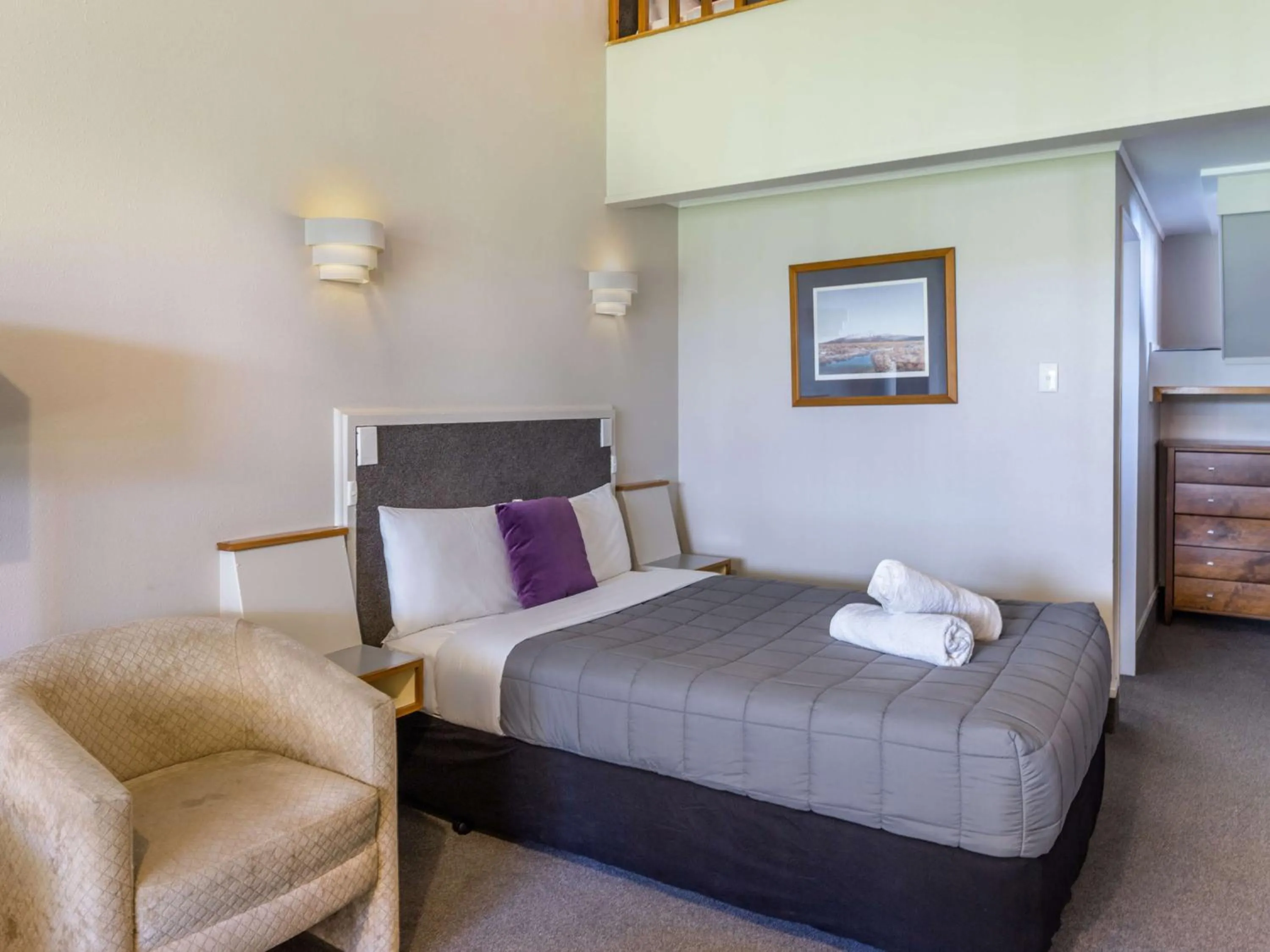 Bed in Turangi Leisure Lodge