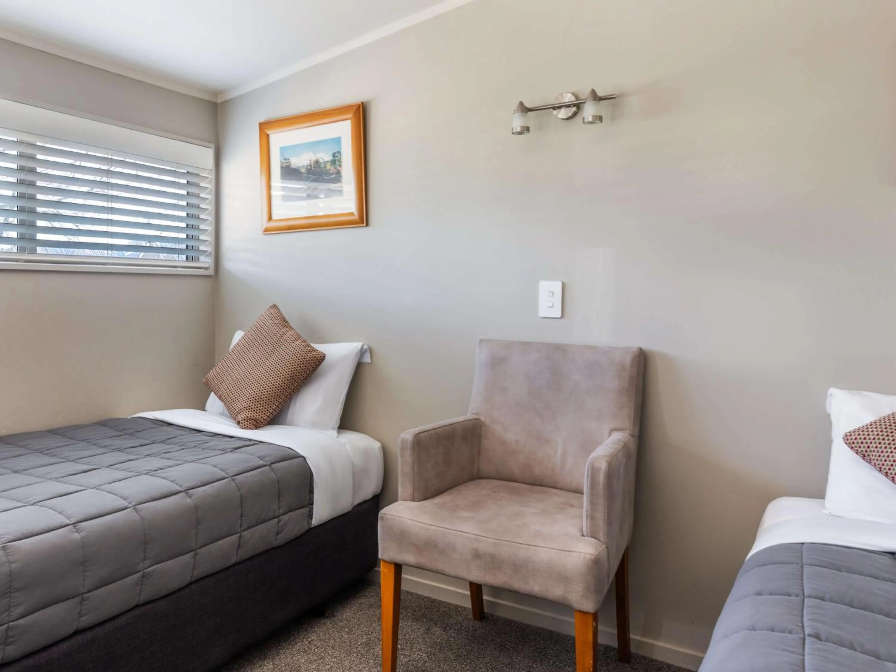 Bed in Turangi Leisure Lodge