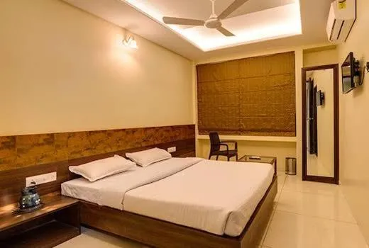 Bedroom, Bed in Hotel Darshan Vishwas