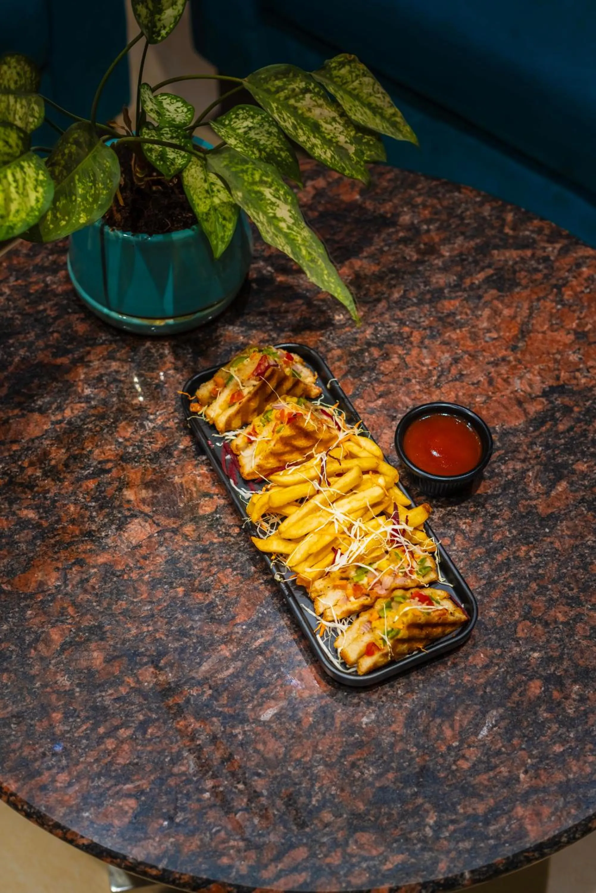 Food close-up in Hotel Amritsar International 2 min walk from Amritsar Bus Stand