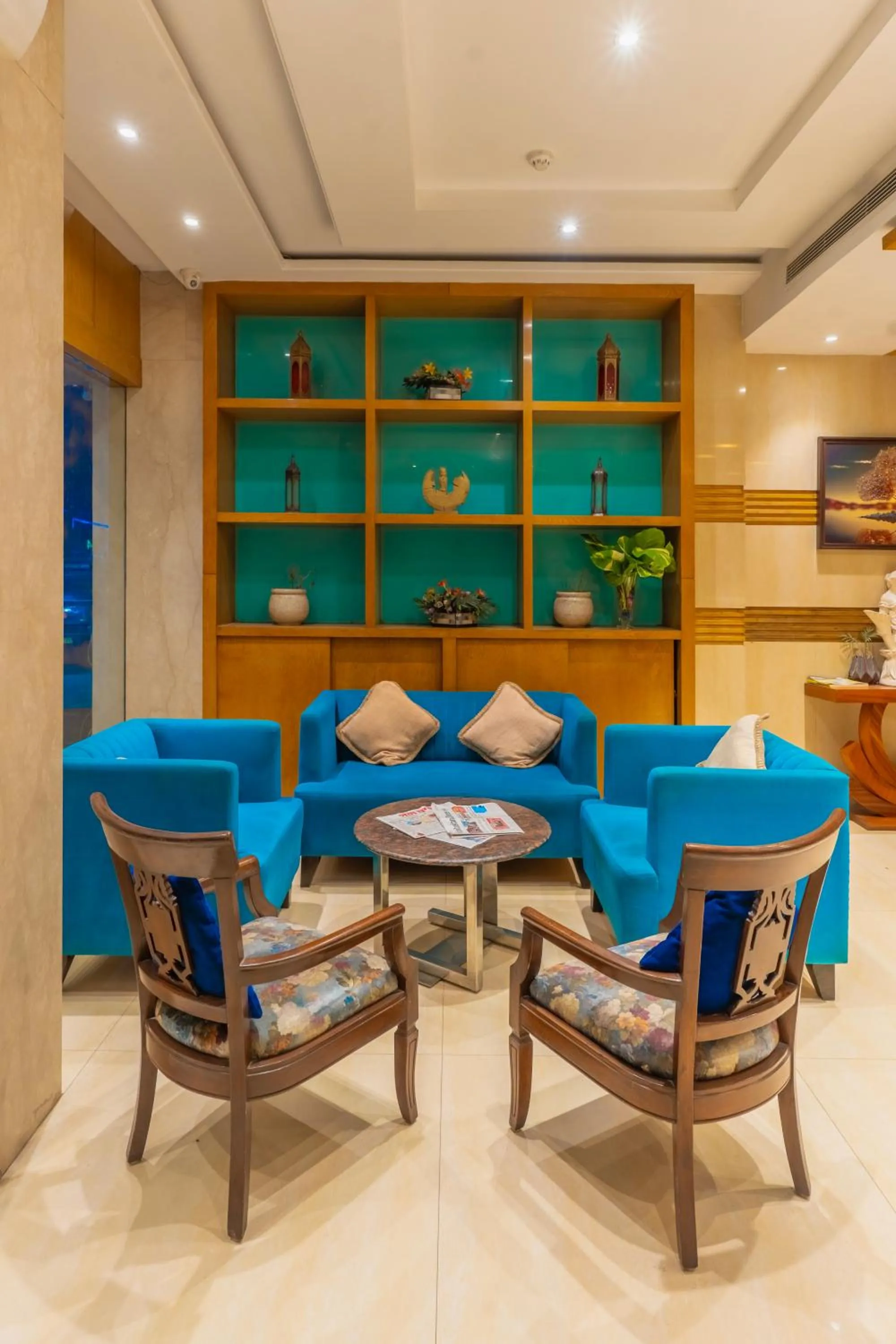 Lobby or reception in Hotel Amritsar International 2 min walk from Amritsar Bus Stand