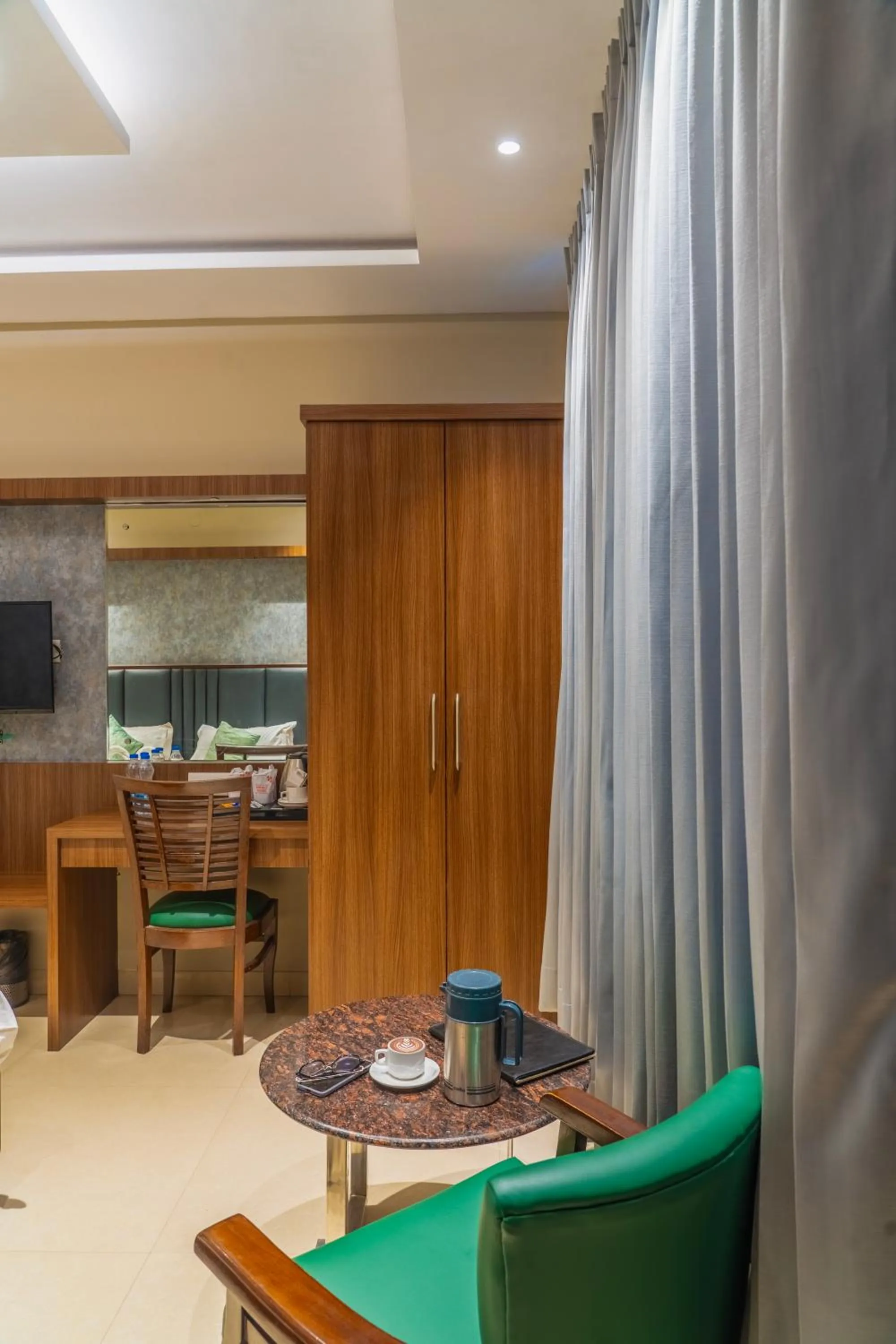 Seating area in Hotel Amritsar International 2 min walk from Amritsar Bus Stand