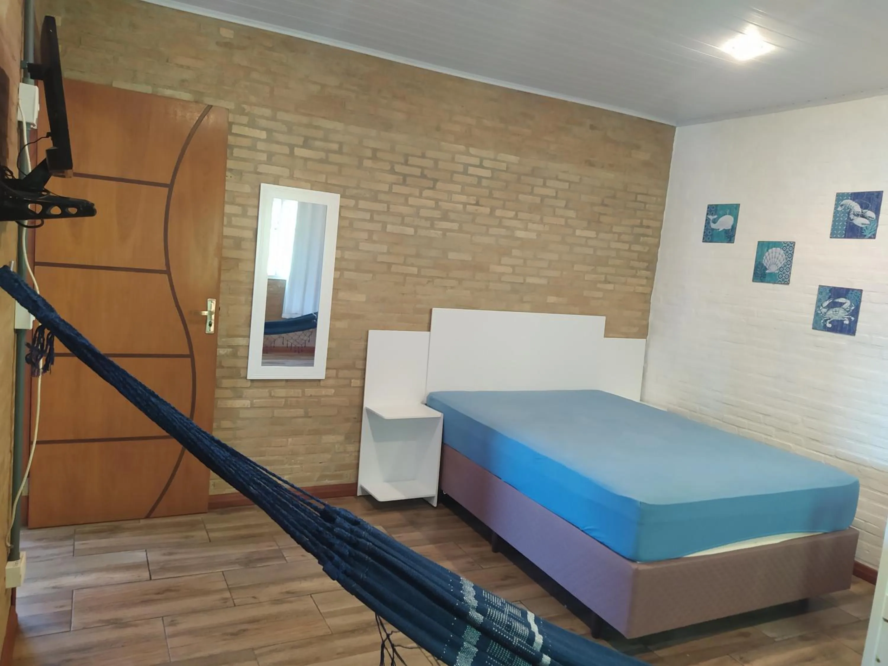 Bed in Cobertura na Enseada a 80 m da areia