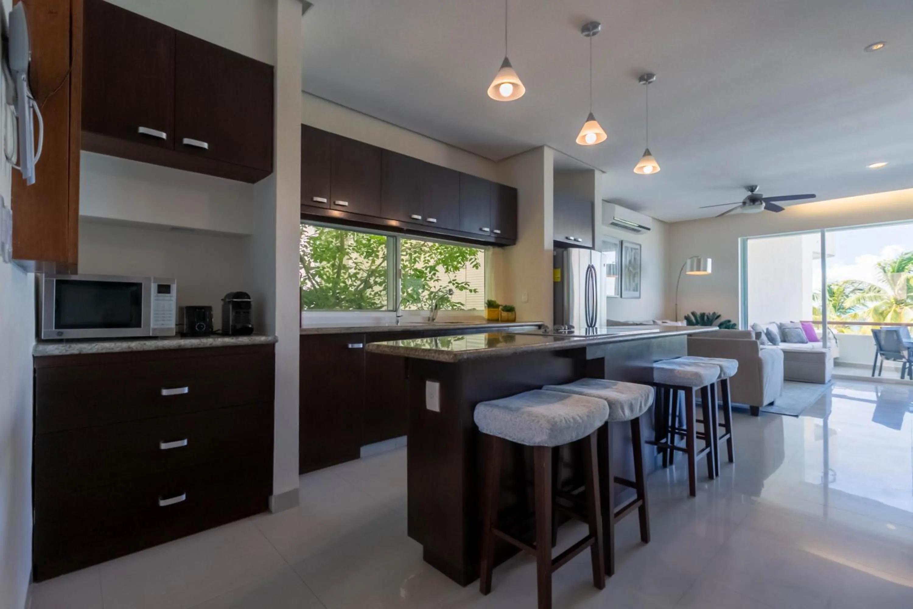 Kitchen or kitchenette in Sunset Condo 104 Puerta al Mar Isla Mujeres Mexico