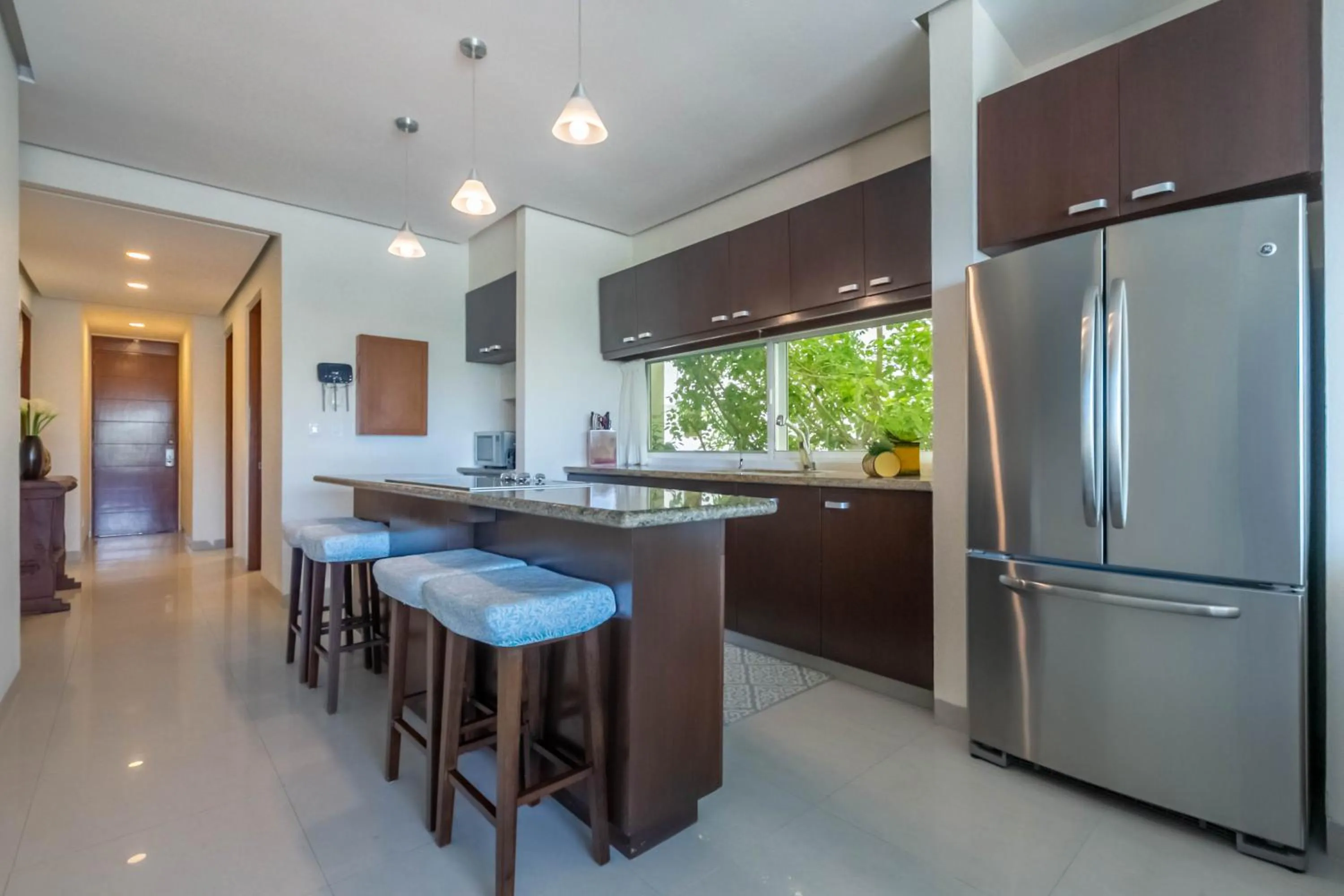 Kitchen or kitchenette in Sunset Condo 104 Puerta al Mar Isla Mujeres Mexico