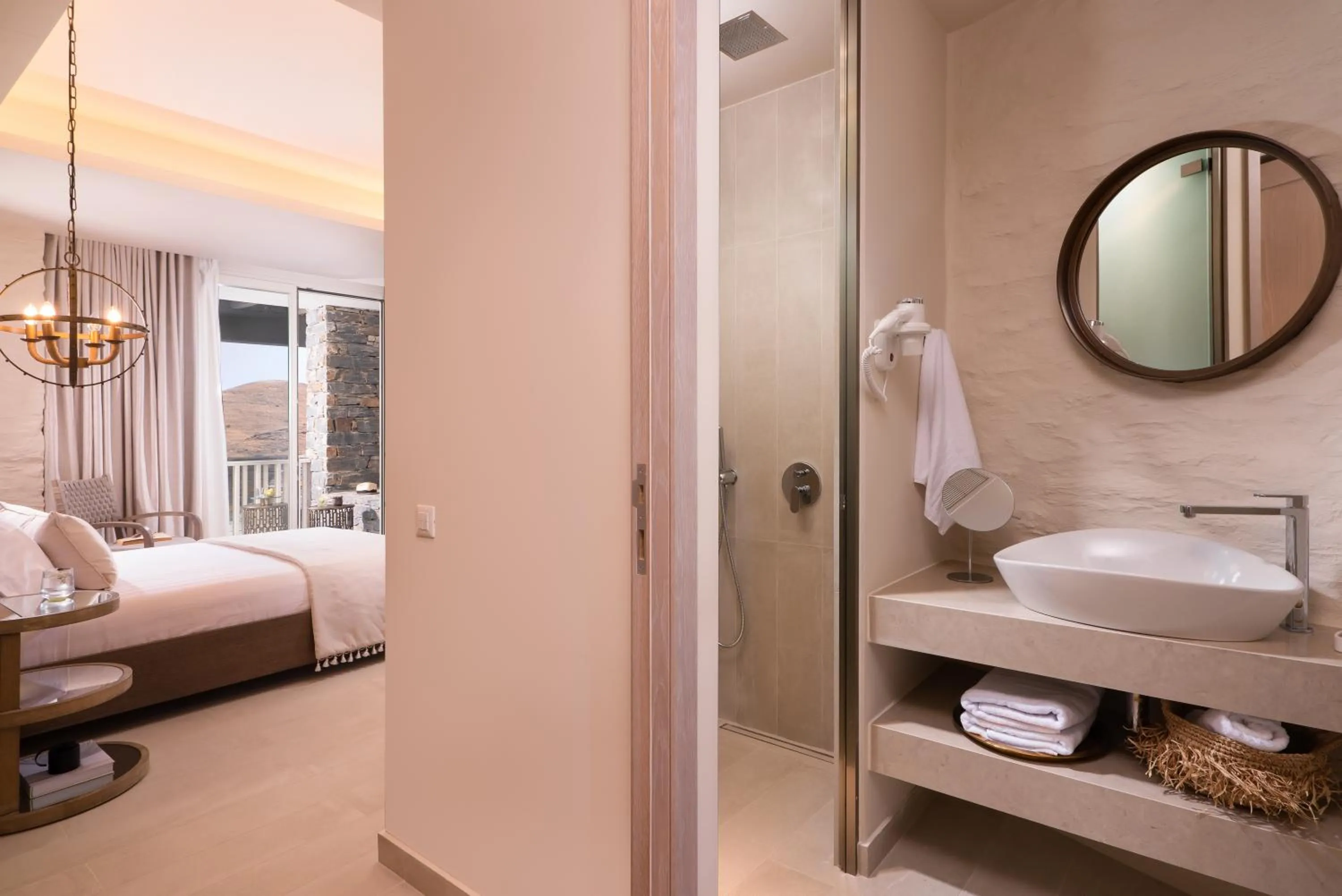 Bathroom, Bed in Ydor Hotel & Spa by Sandglass