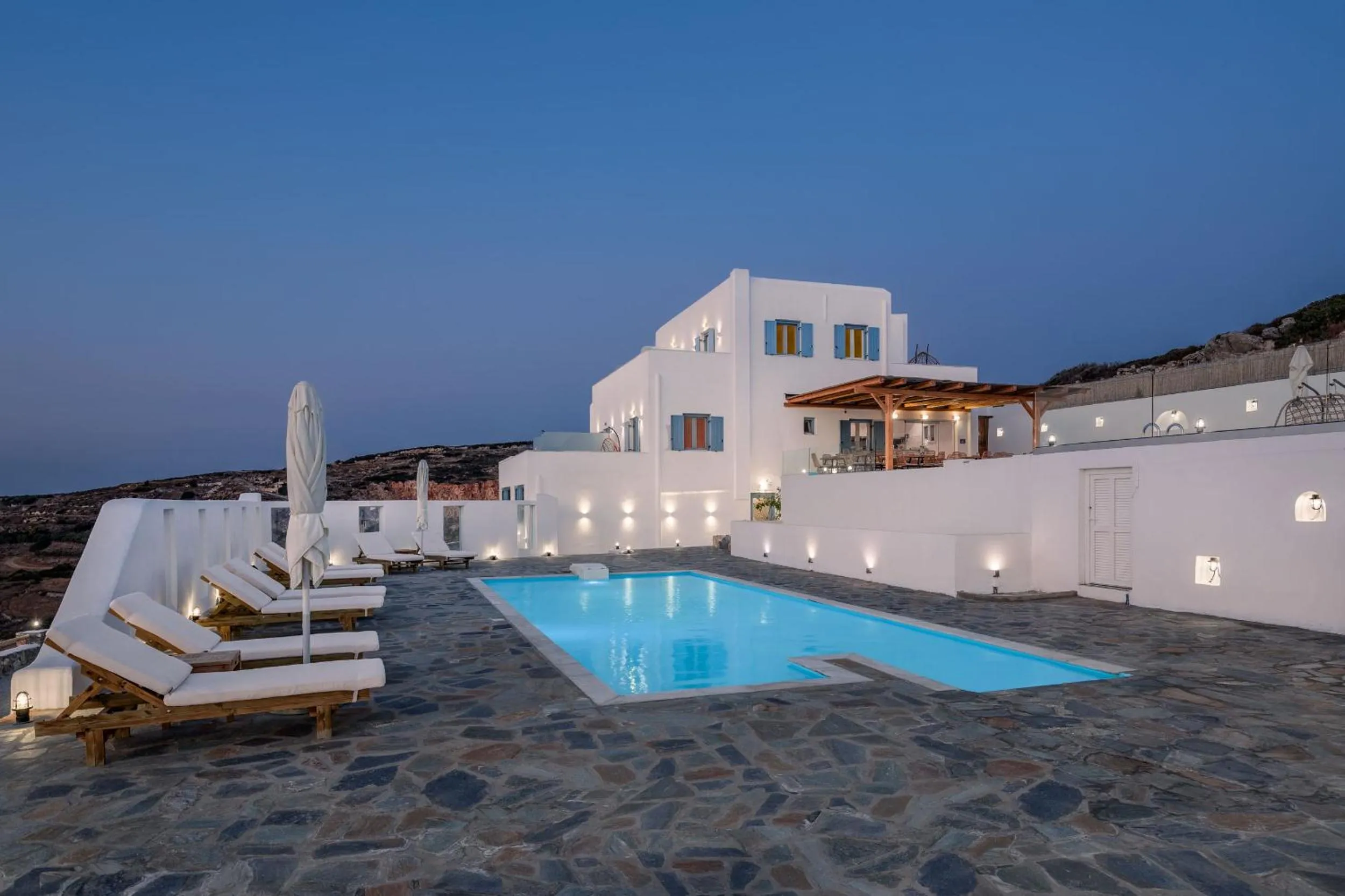 Pool view in Mandilaras Village