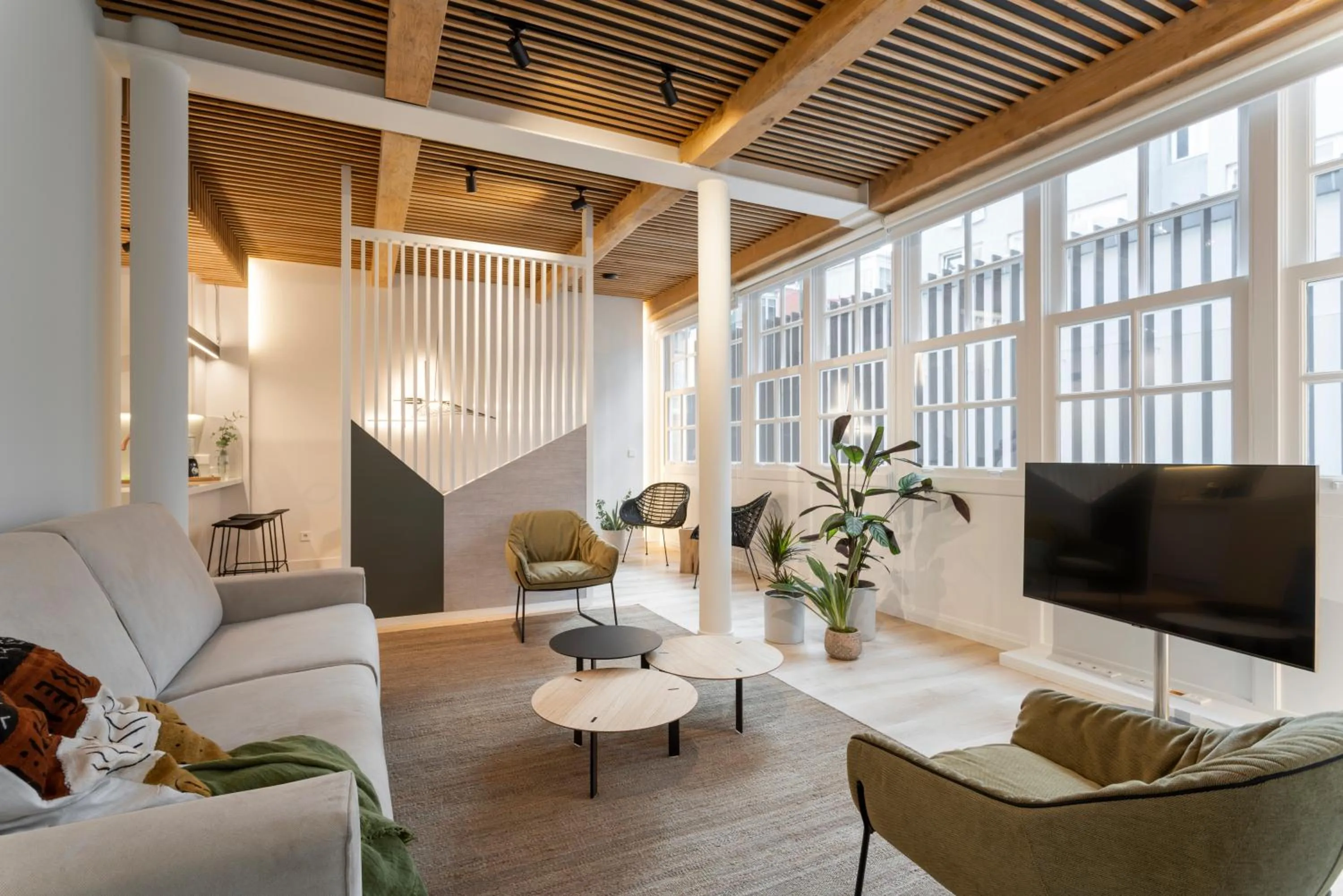 Seating area in NORO Plaza