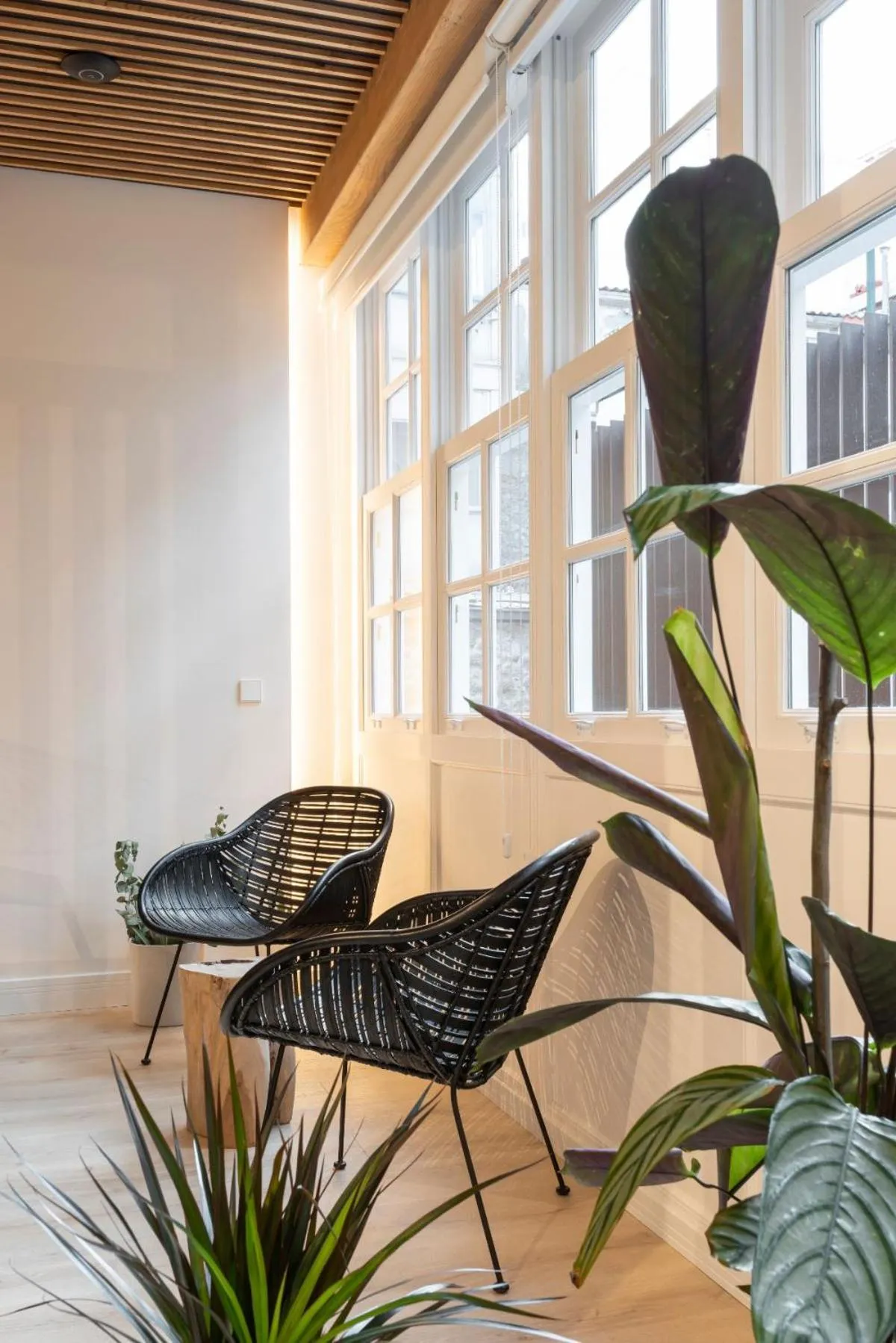 Seating area in NORO Plaza