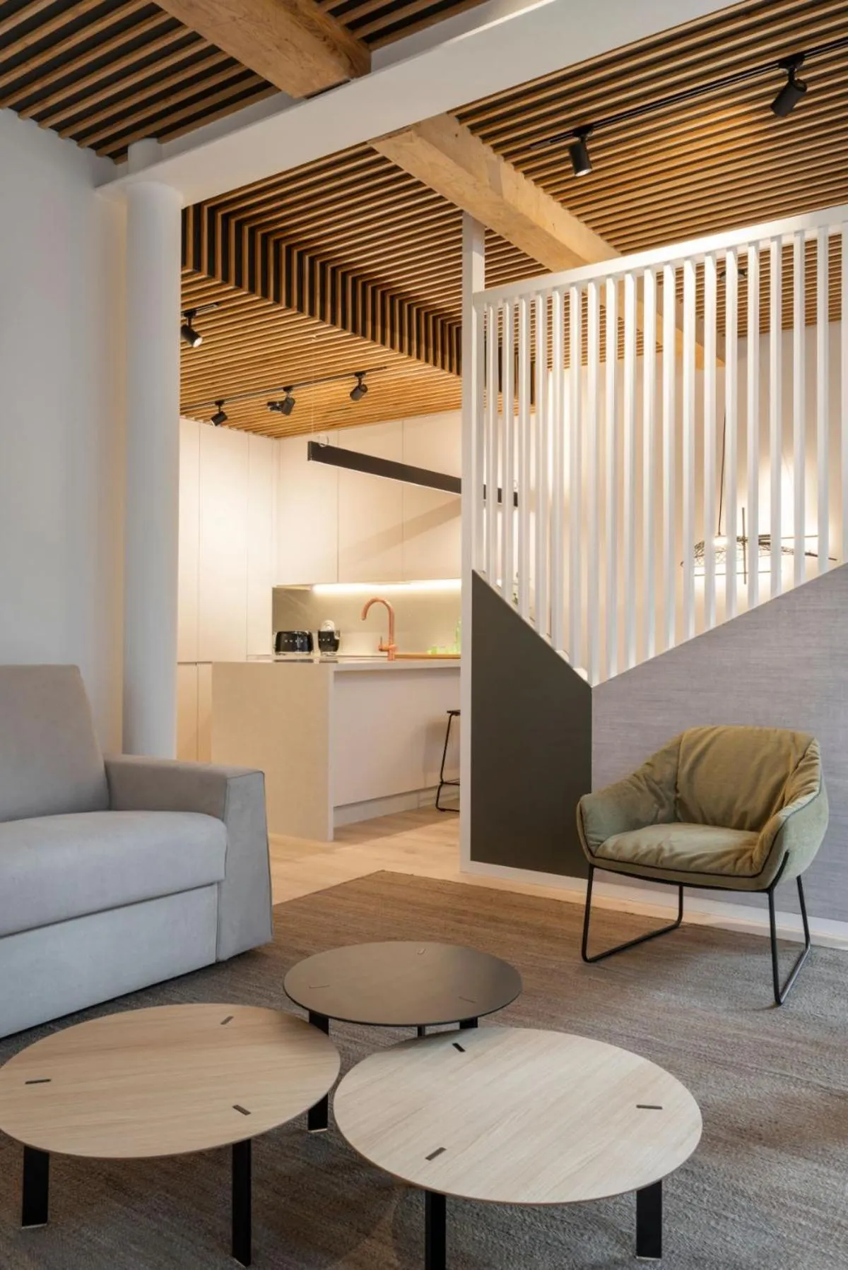 Seating area in NORO Plaza