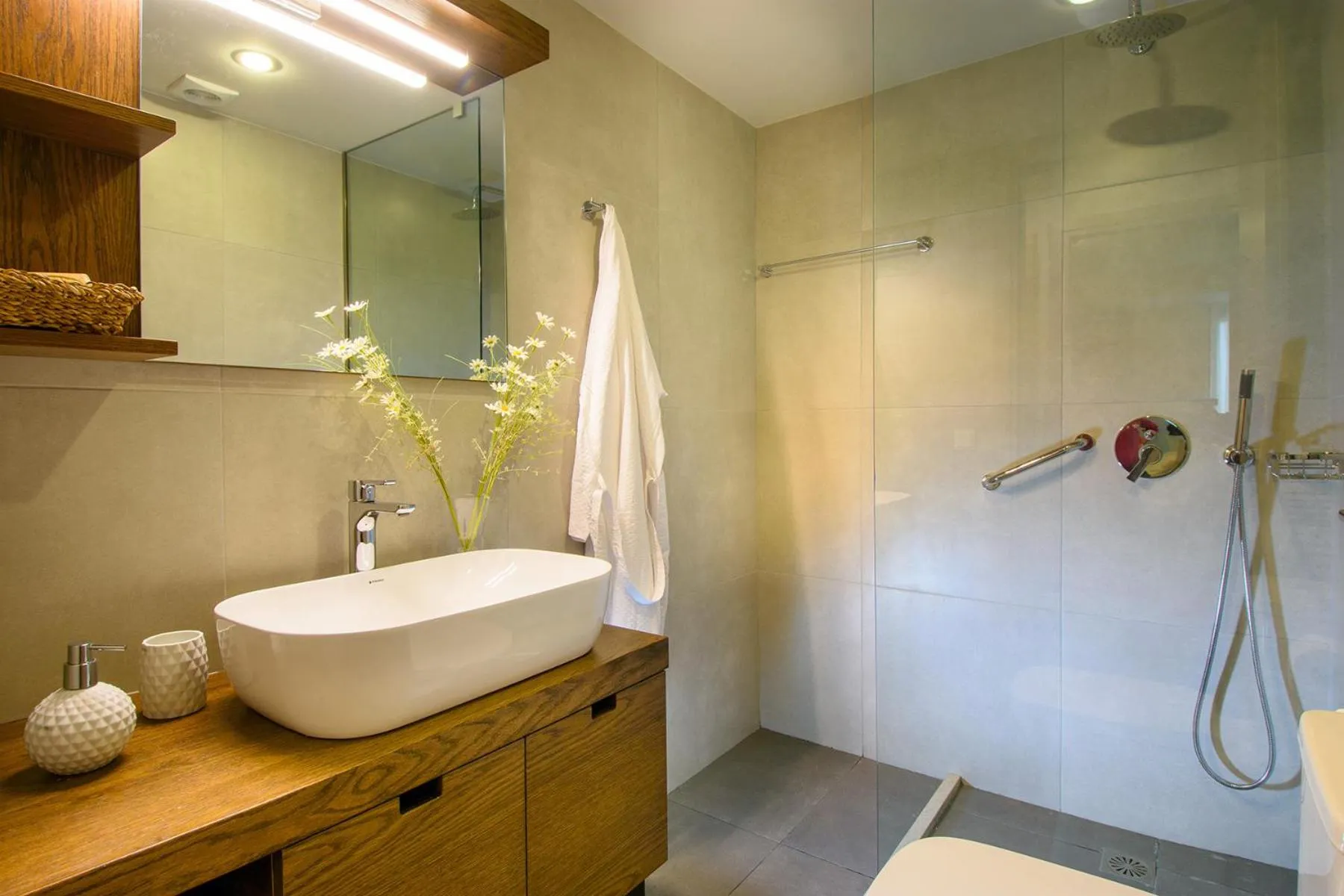 Shower in Elounda Colour Apartments