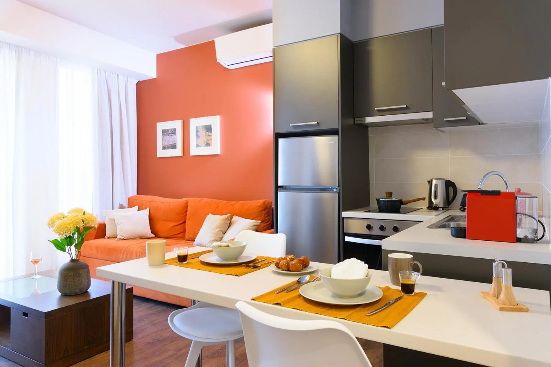 Coffee/tea facilities in Elounda Colour Apartments