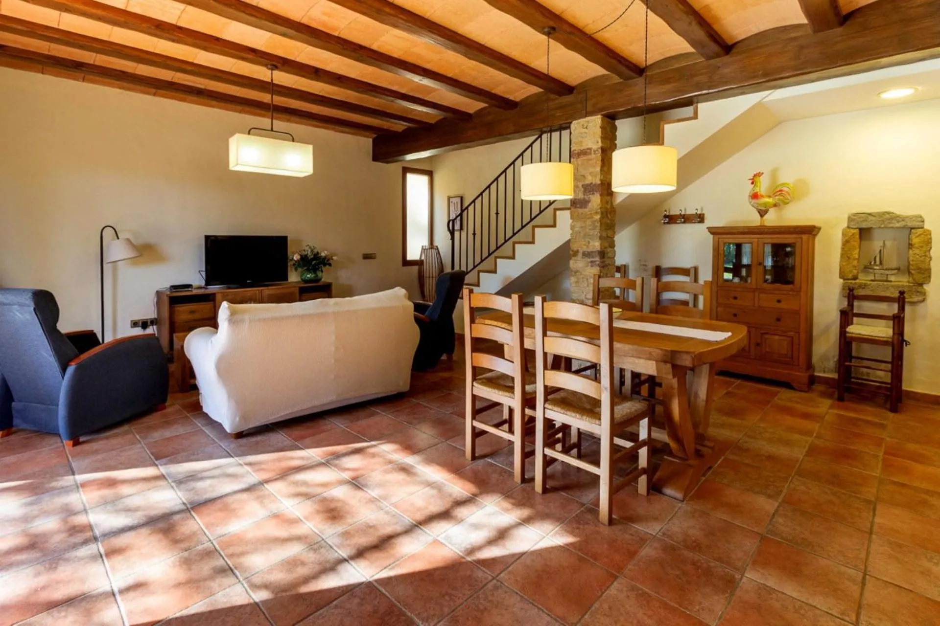 Dining area in Casa Rural Can Ginesta
