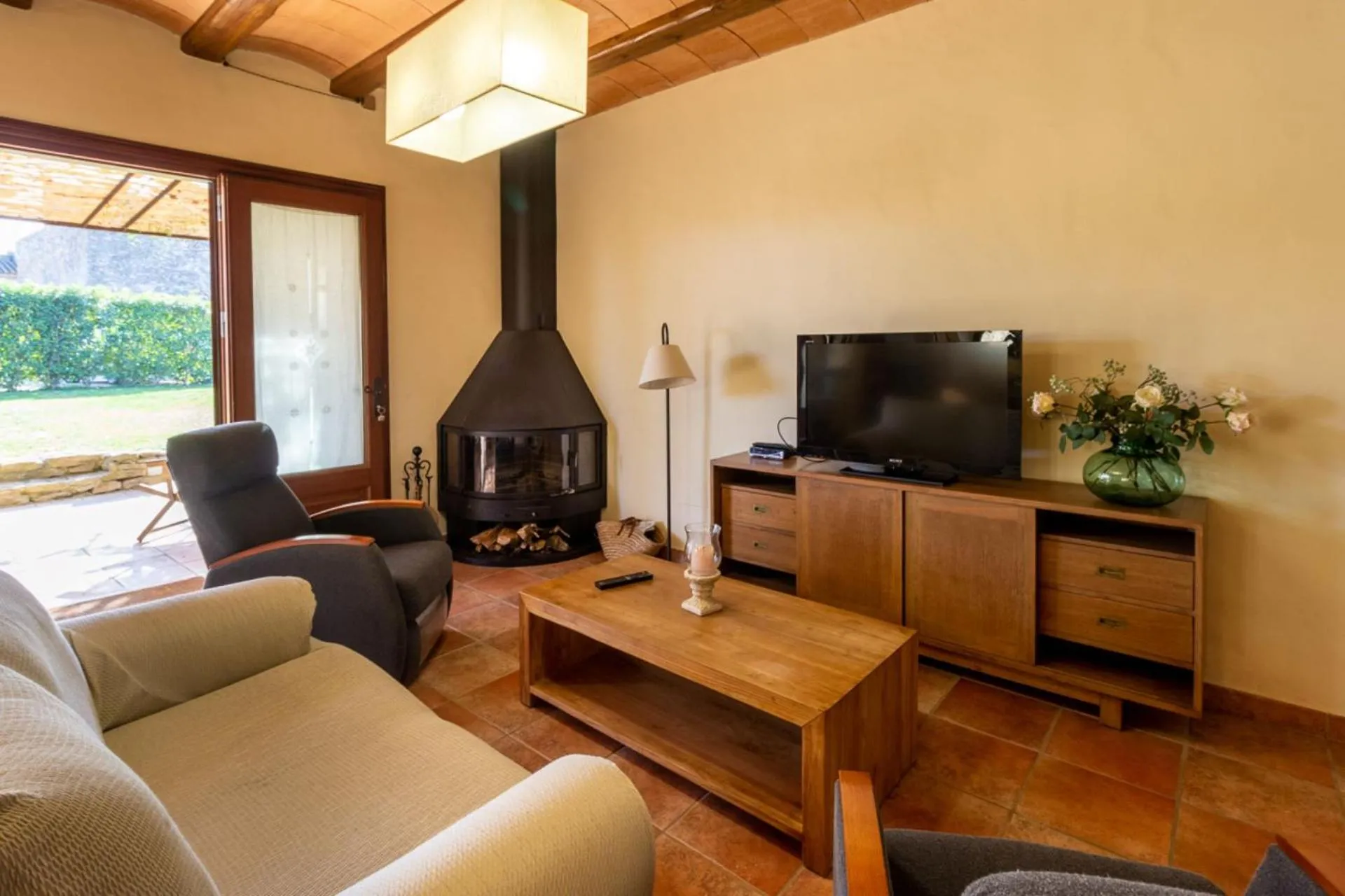 Living room in Casa Rural Can Ginesta