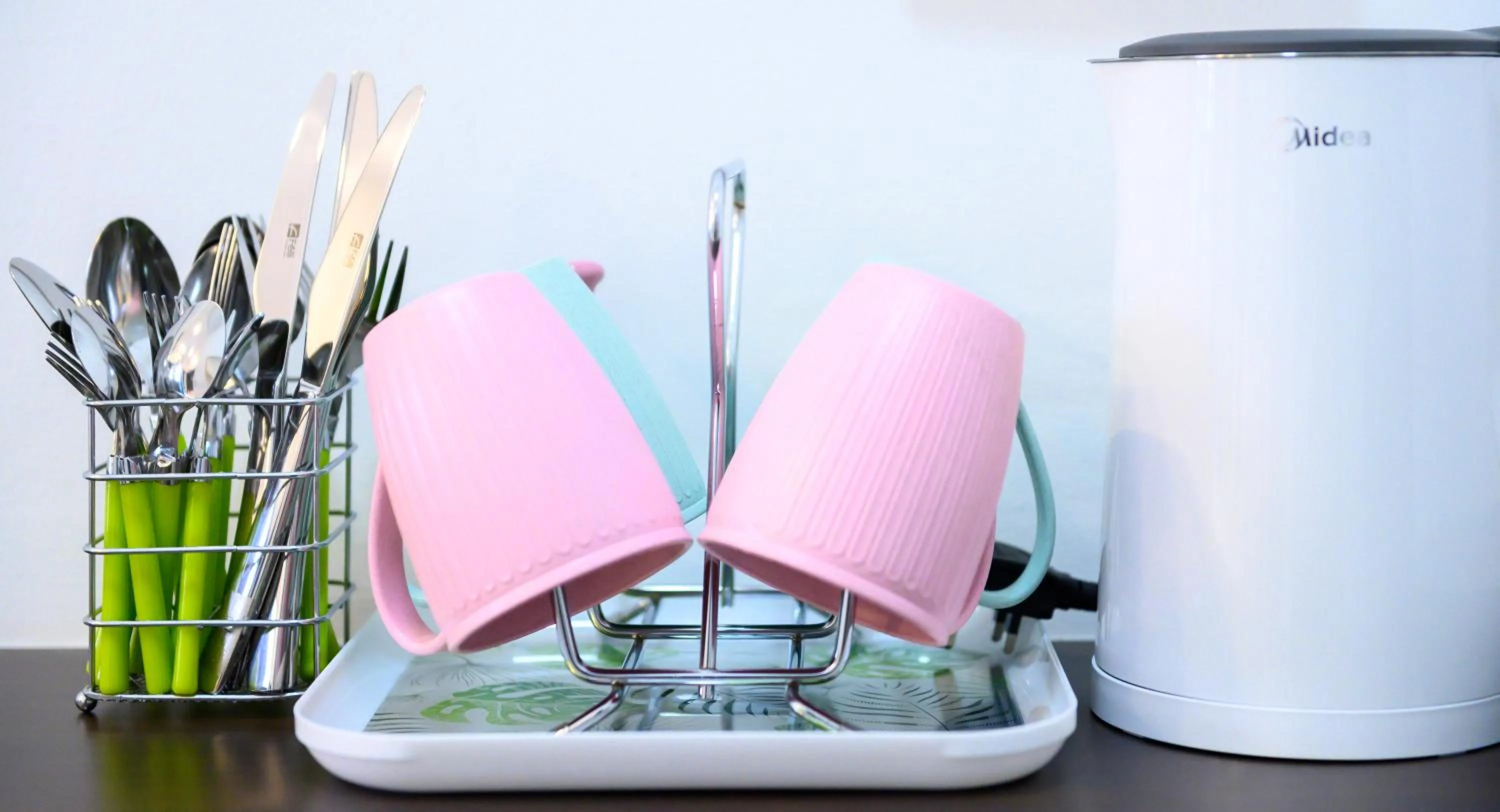 kitchen in Aeropod 5 mins to Airport 10 mins to KK city