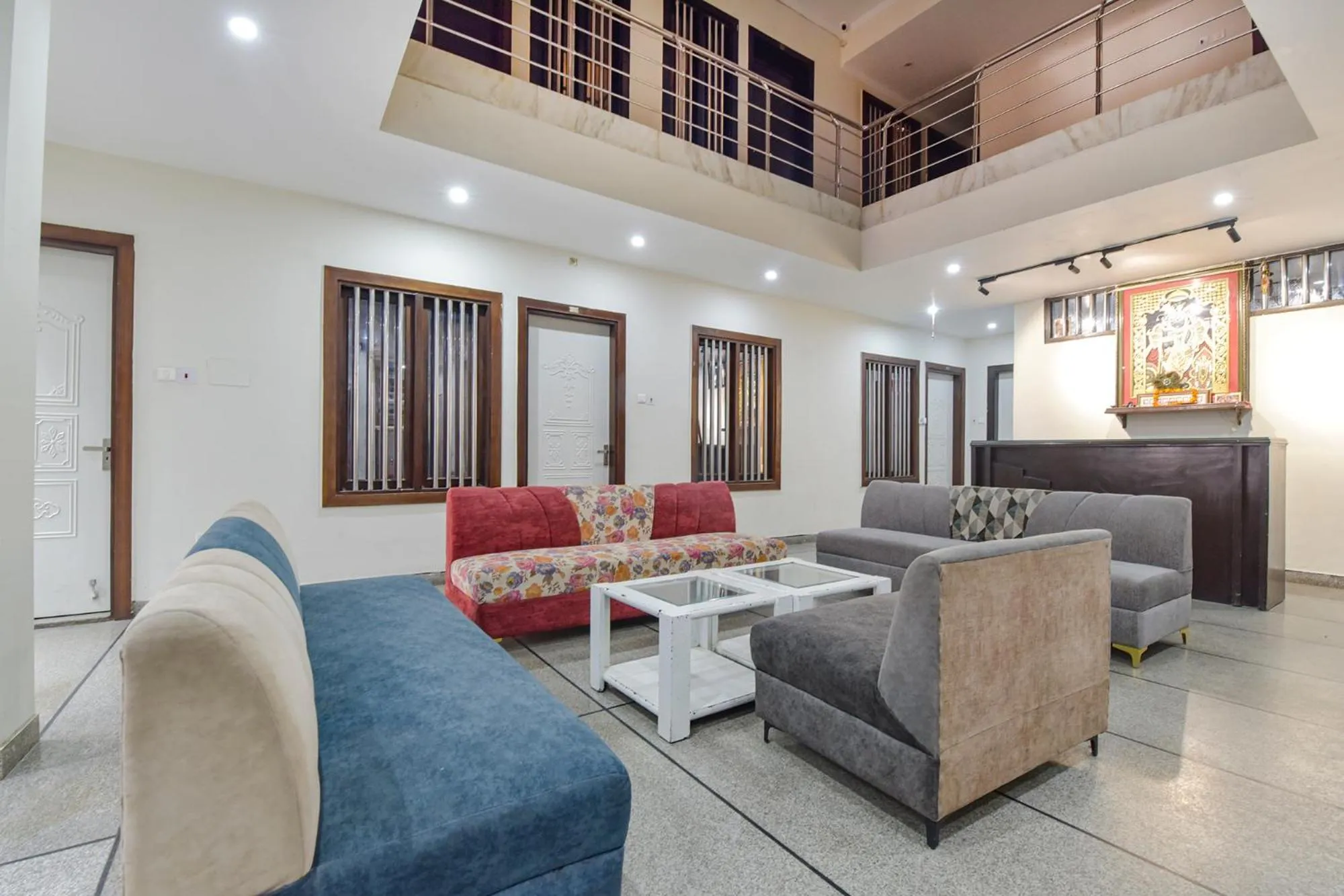 Seating area in FabHotel Prem Bihari