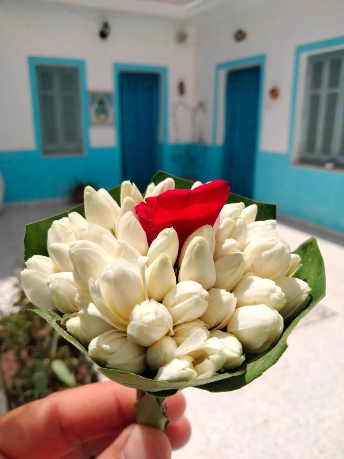 Inner courtyard view in Dar Hkaïem
