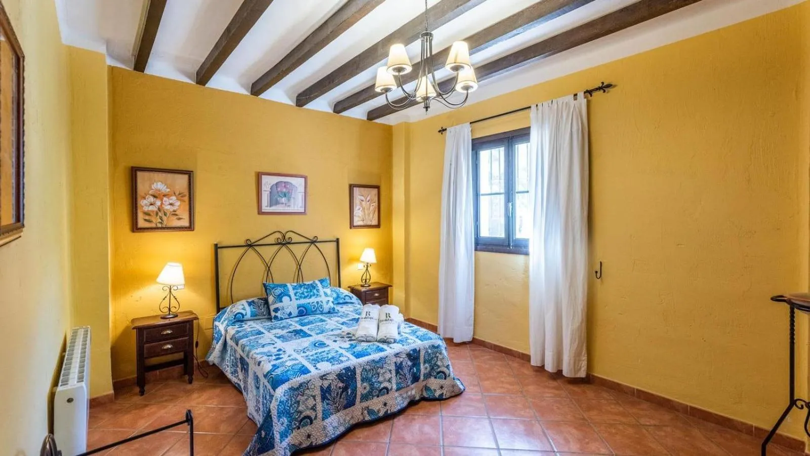 Bedroom, Bed in Villa Lagar Martinez Malaga by Ruralidays