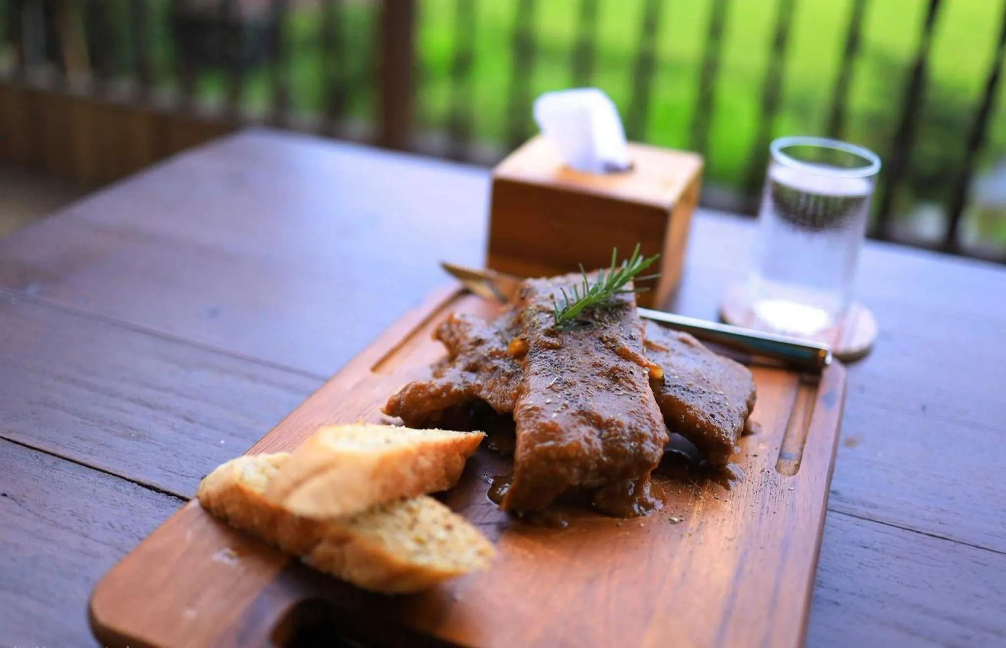 Food close-up in Sang Poy Cottage