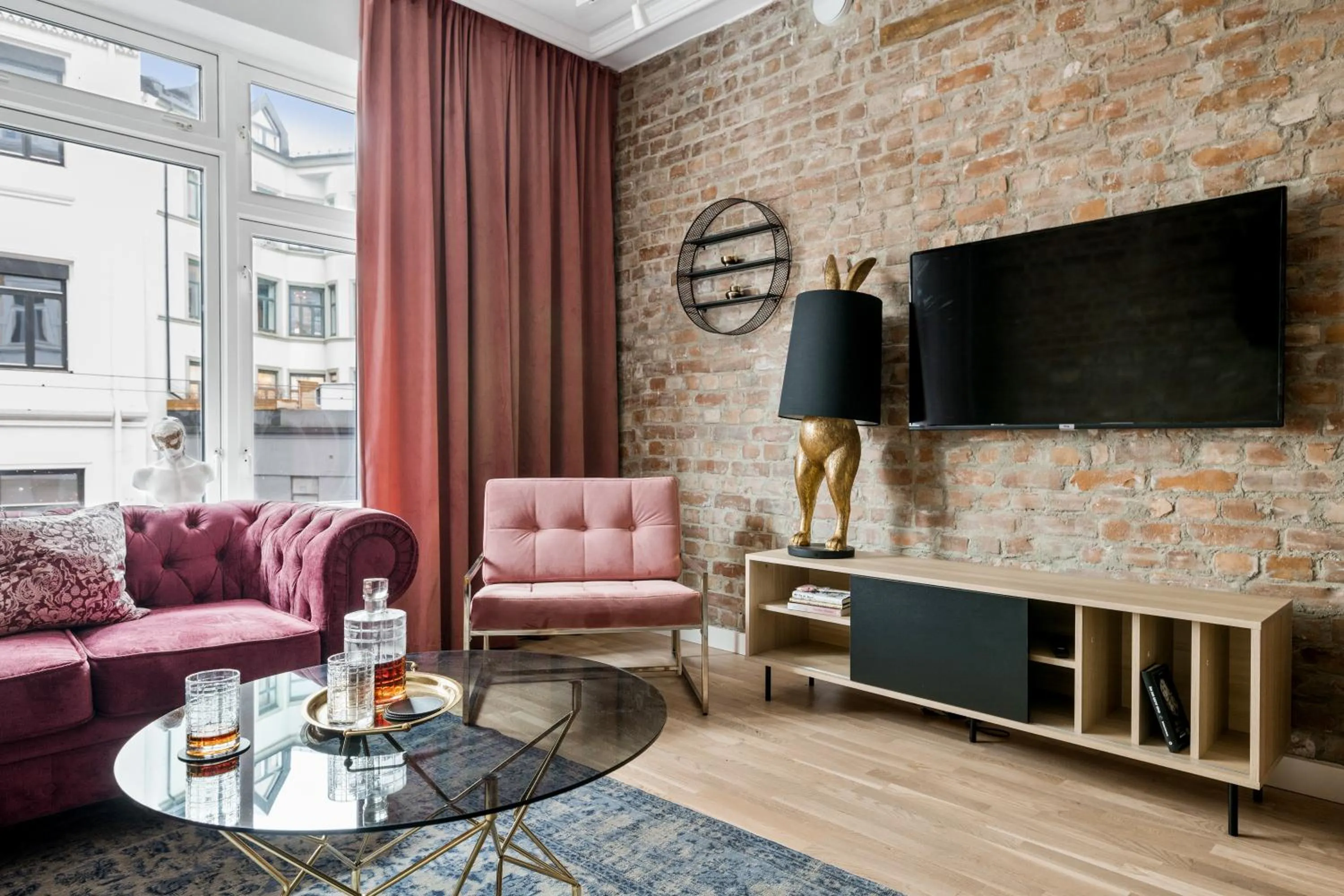 Living room in BJØRVIKA APARTMENTS - Solli