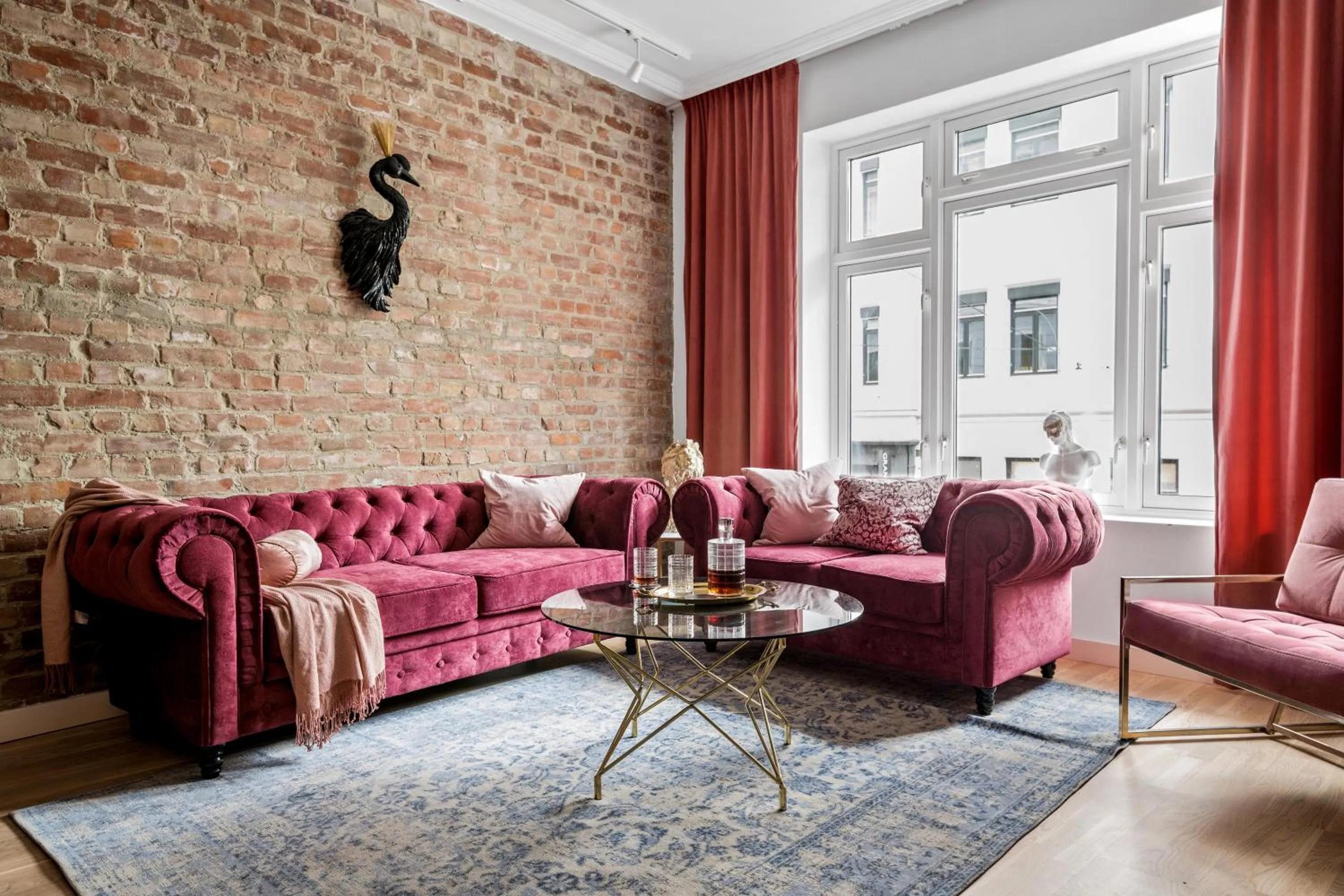 Living room in BJØRVIKA APARTMENTS - Solli