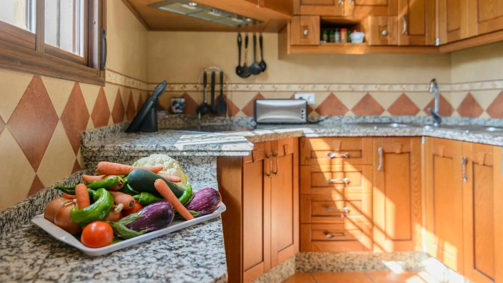 Kitchen or kitchenette in Casa El Mirador Iznajar by Ruralidays