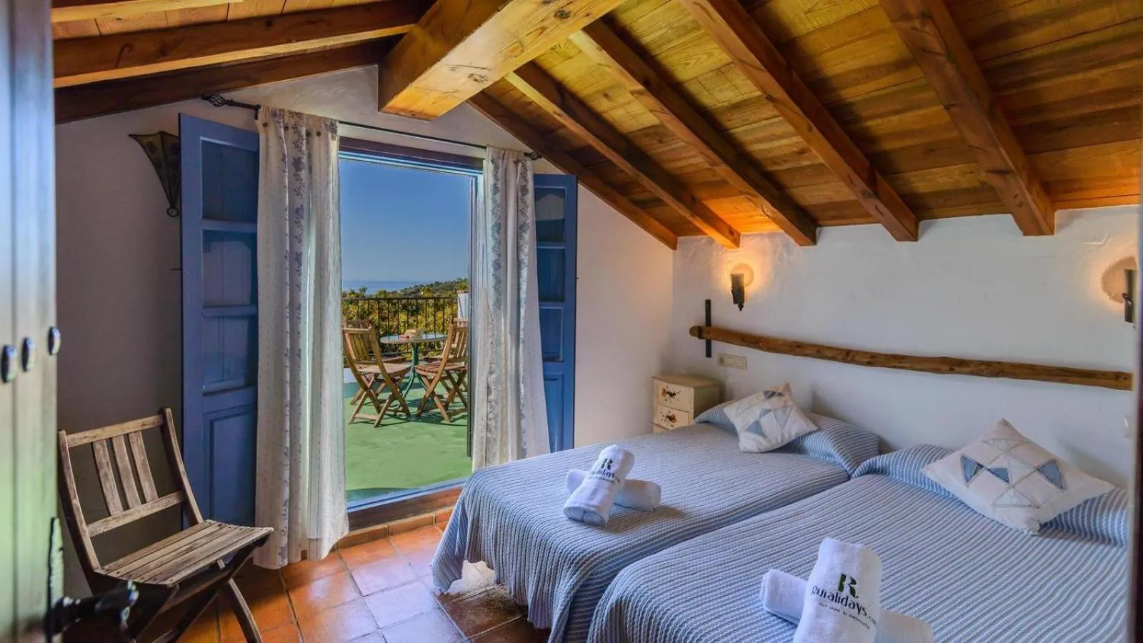 Bedroom, Bed in Villa Javier de Frigiliana by Ruralidays