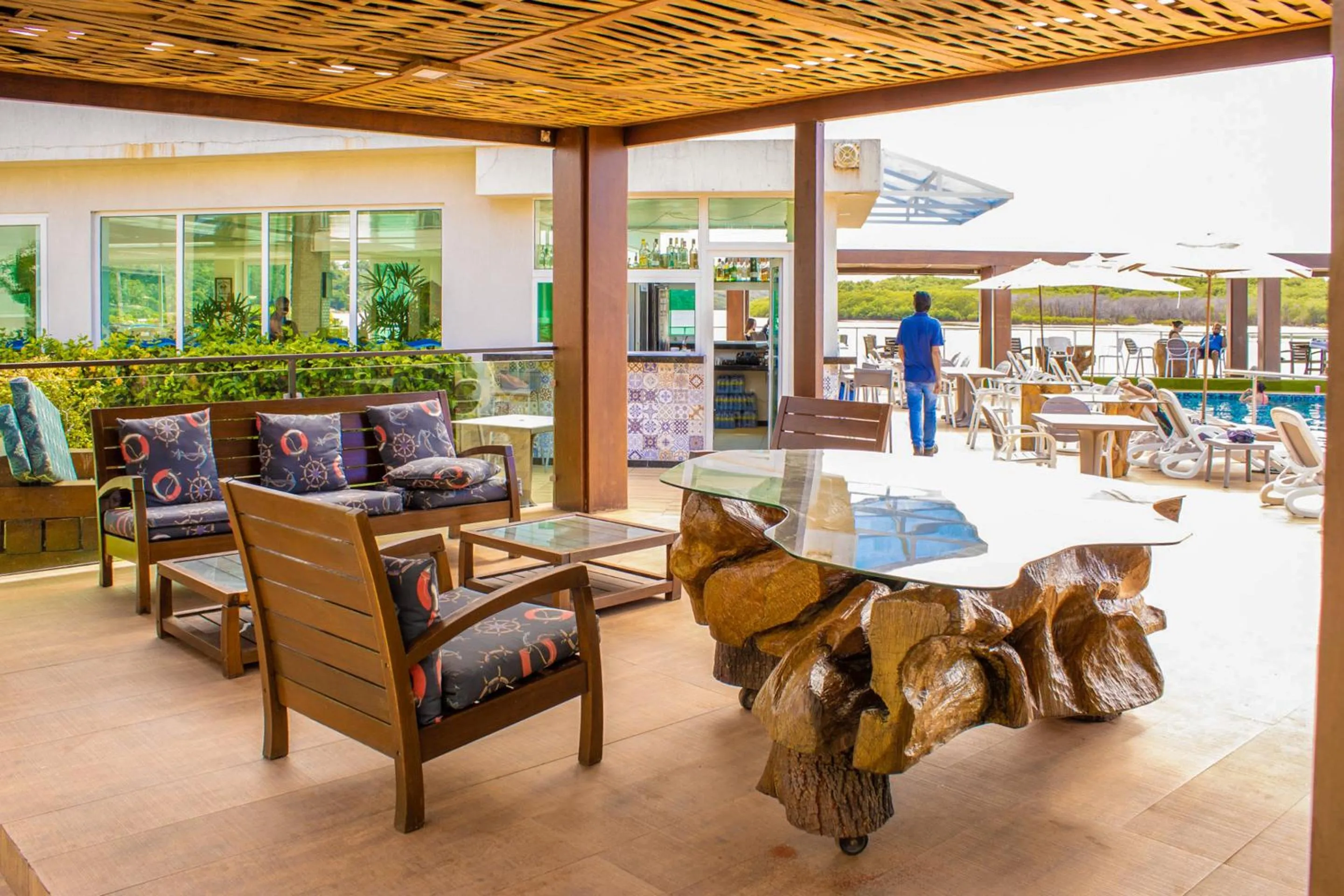 Living room in Pousada Jirituba