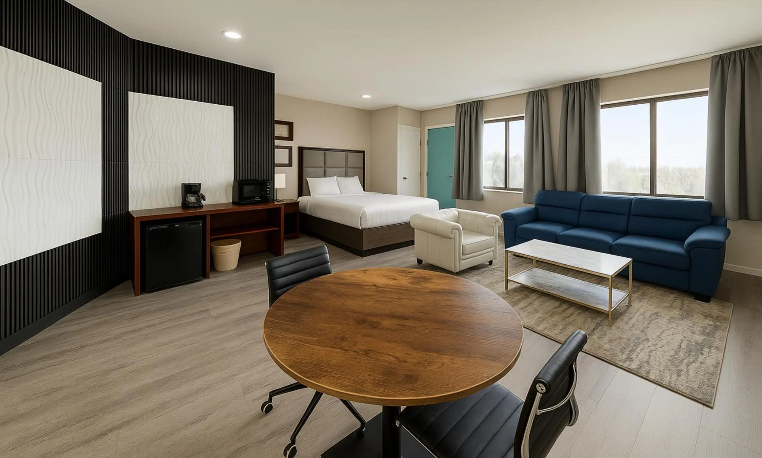 Bed in Hotel Pergola Jamaica JFK