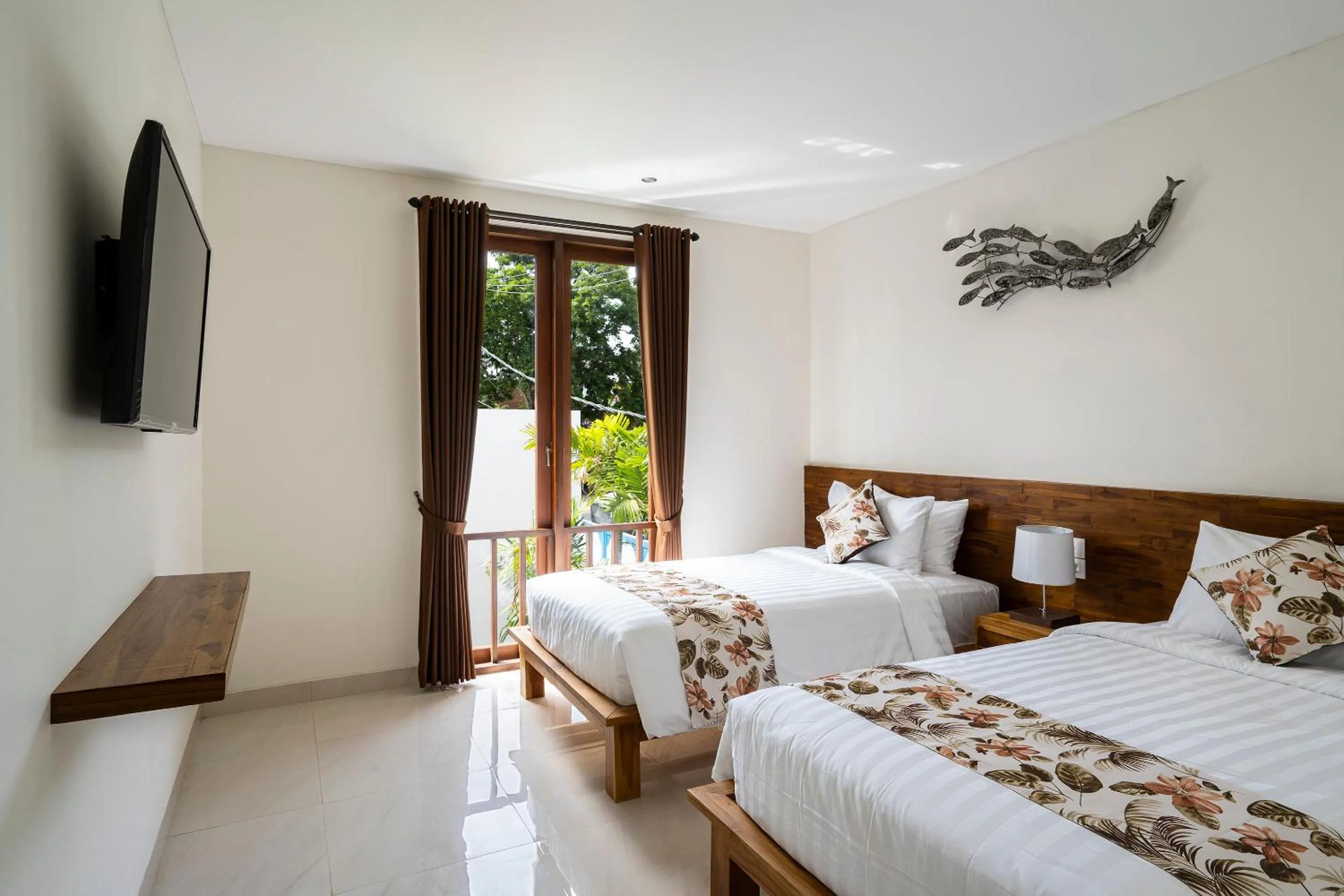 Bed in The Calna Villa Bali