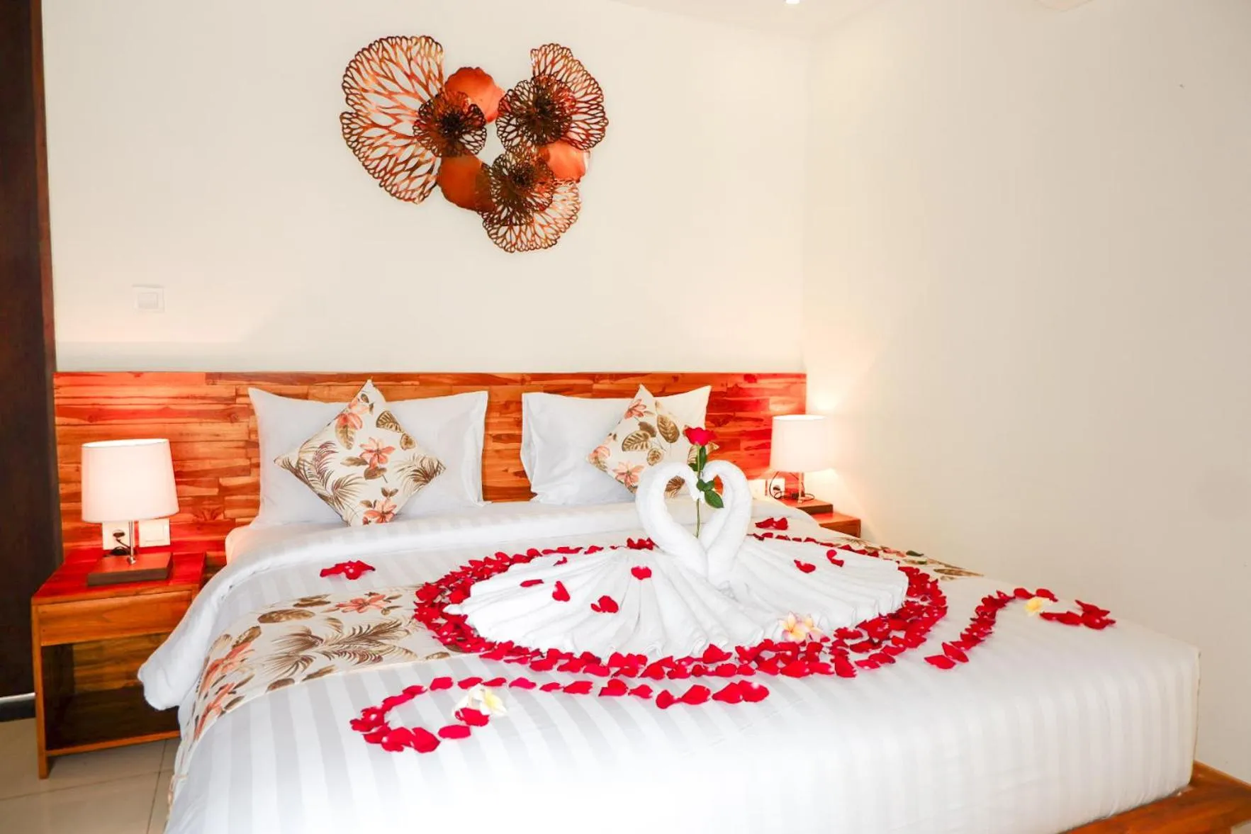 Bed in The Calna Villa Bali