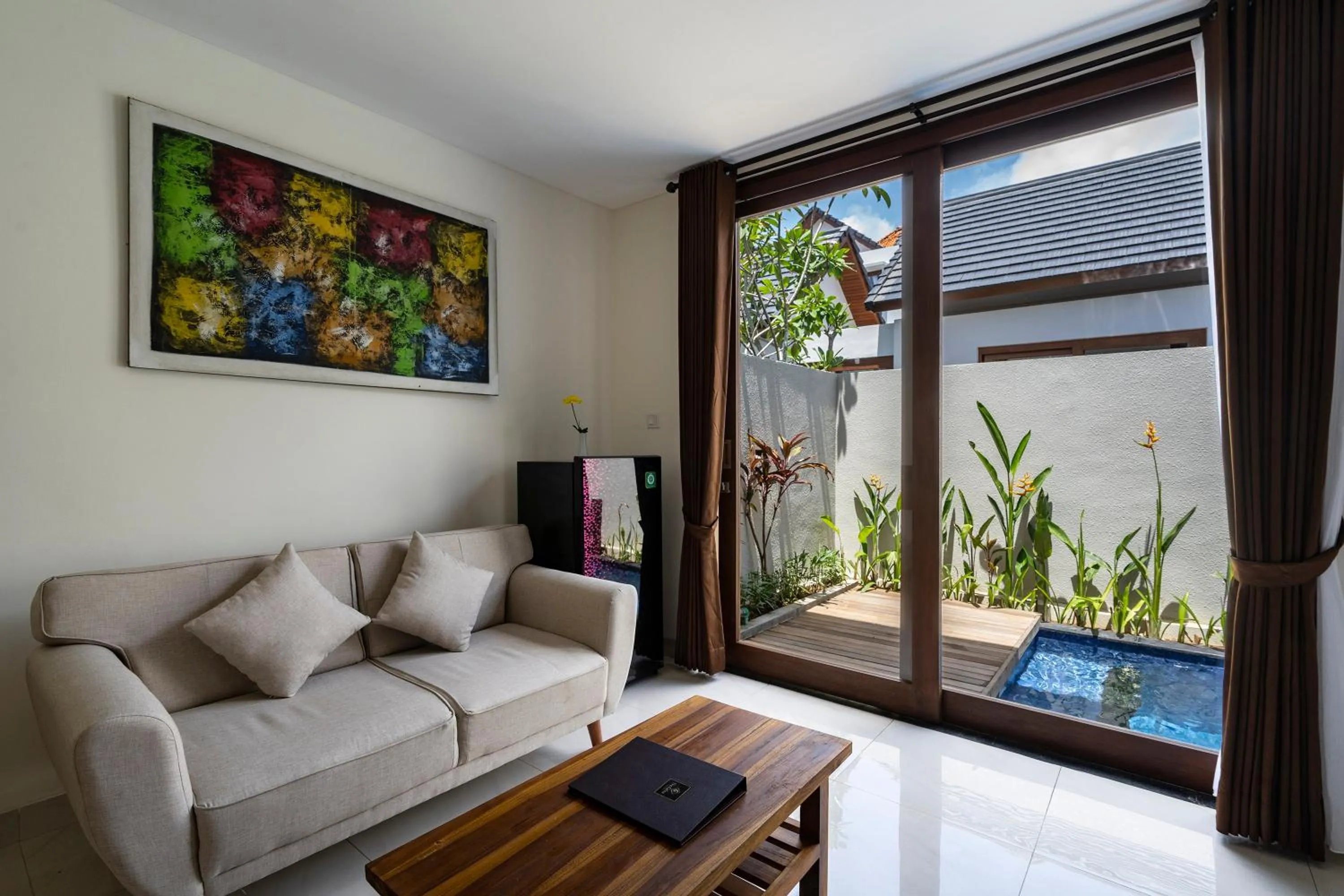 Living room in The Calna Villa Bali