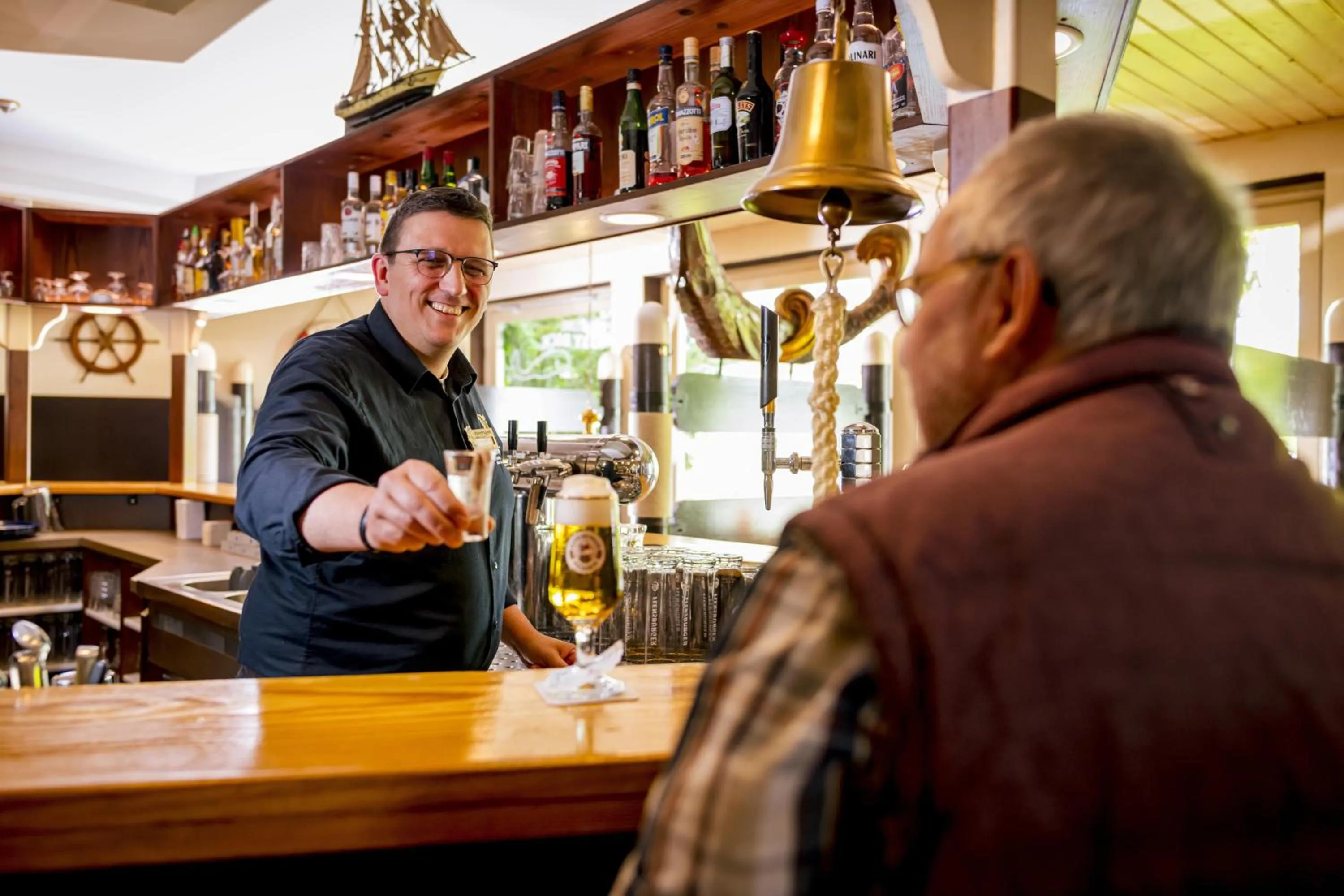 Lounge or bar in Ostseehotel Midgard in Damp