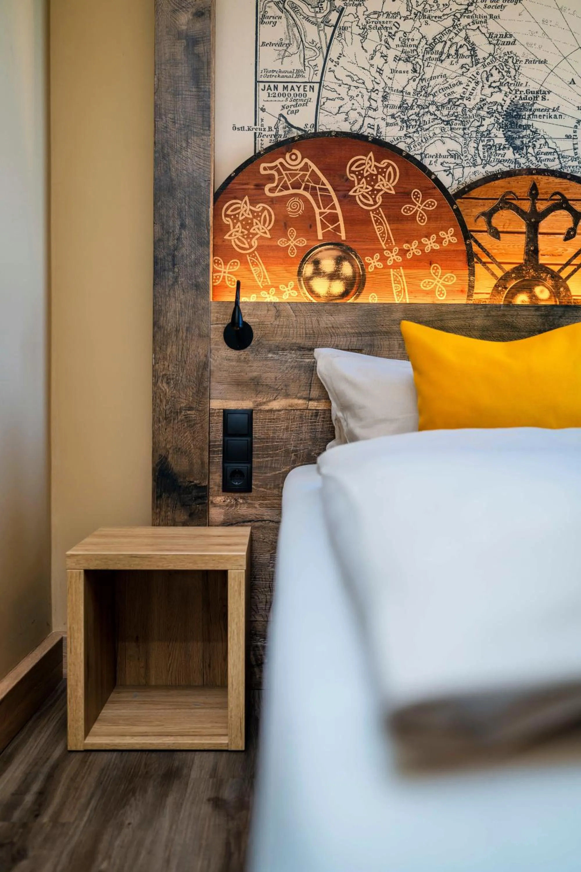 Bed in Ostseehotel Midgard in Damp