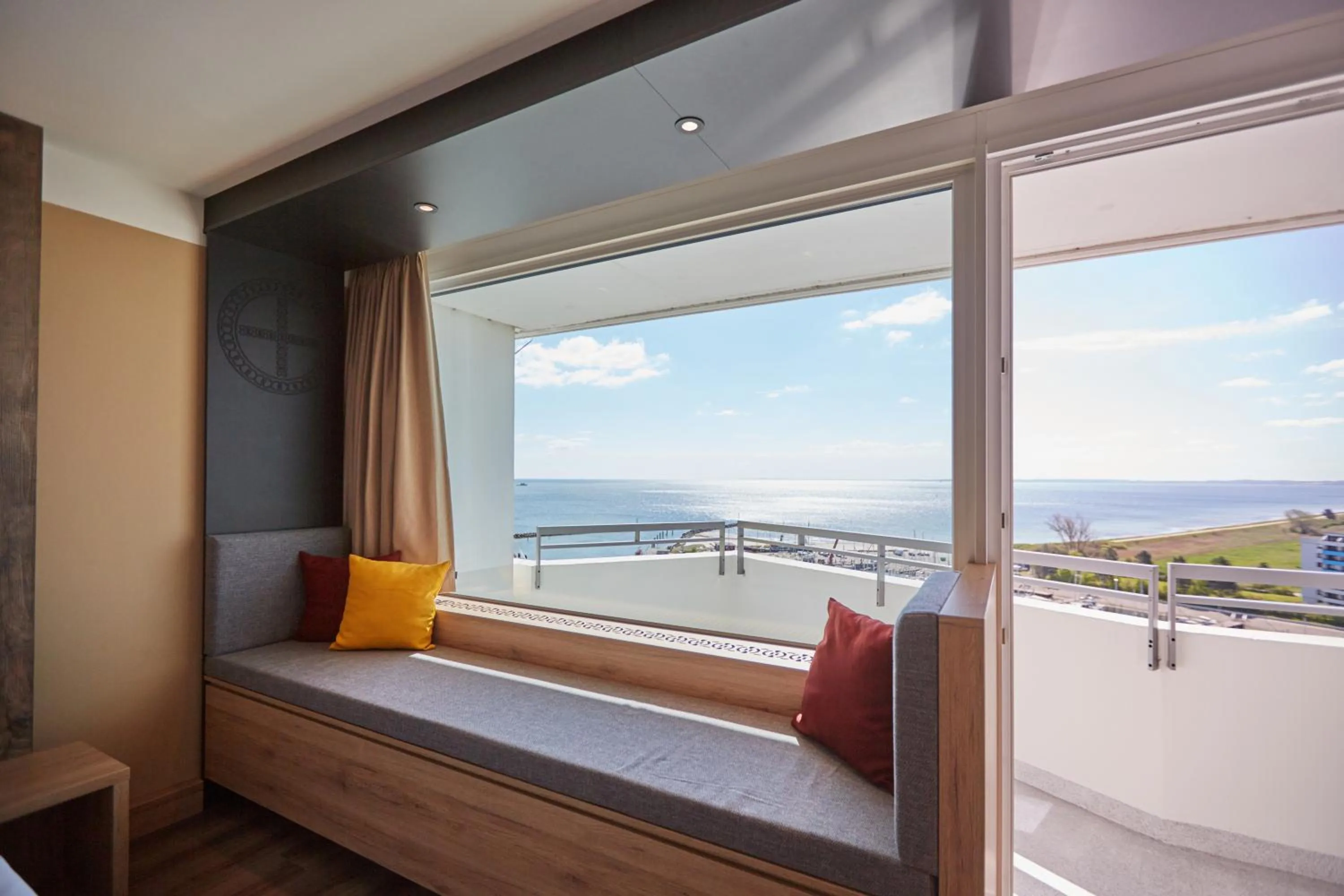 View (from property/room), Bed in Ostseehotel Midgard in Damp