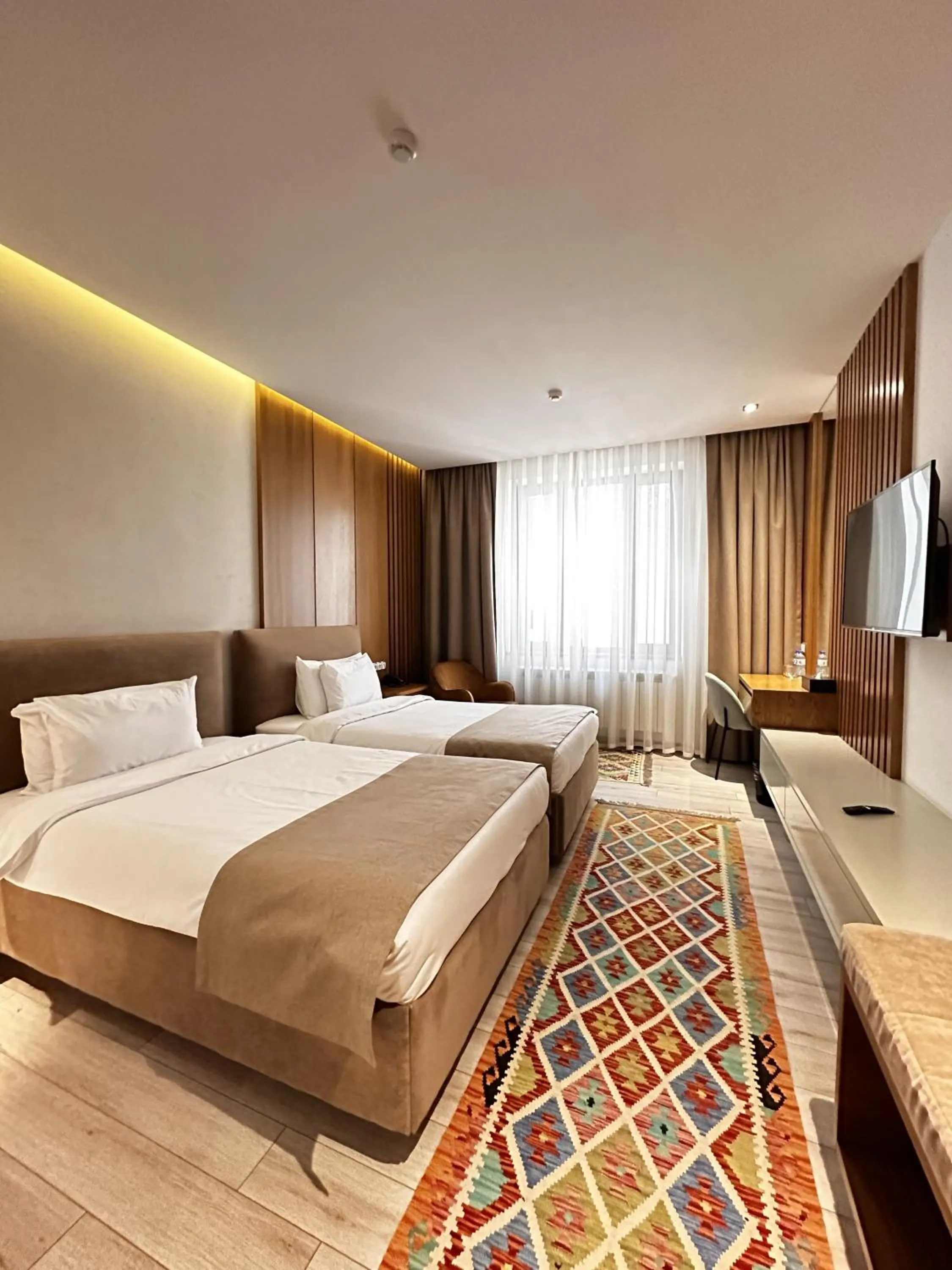 Bed in HOTEL MODERNO & Spa