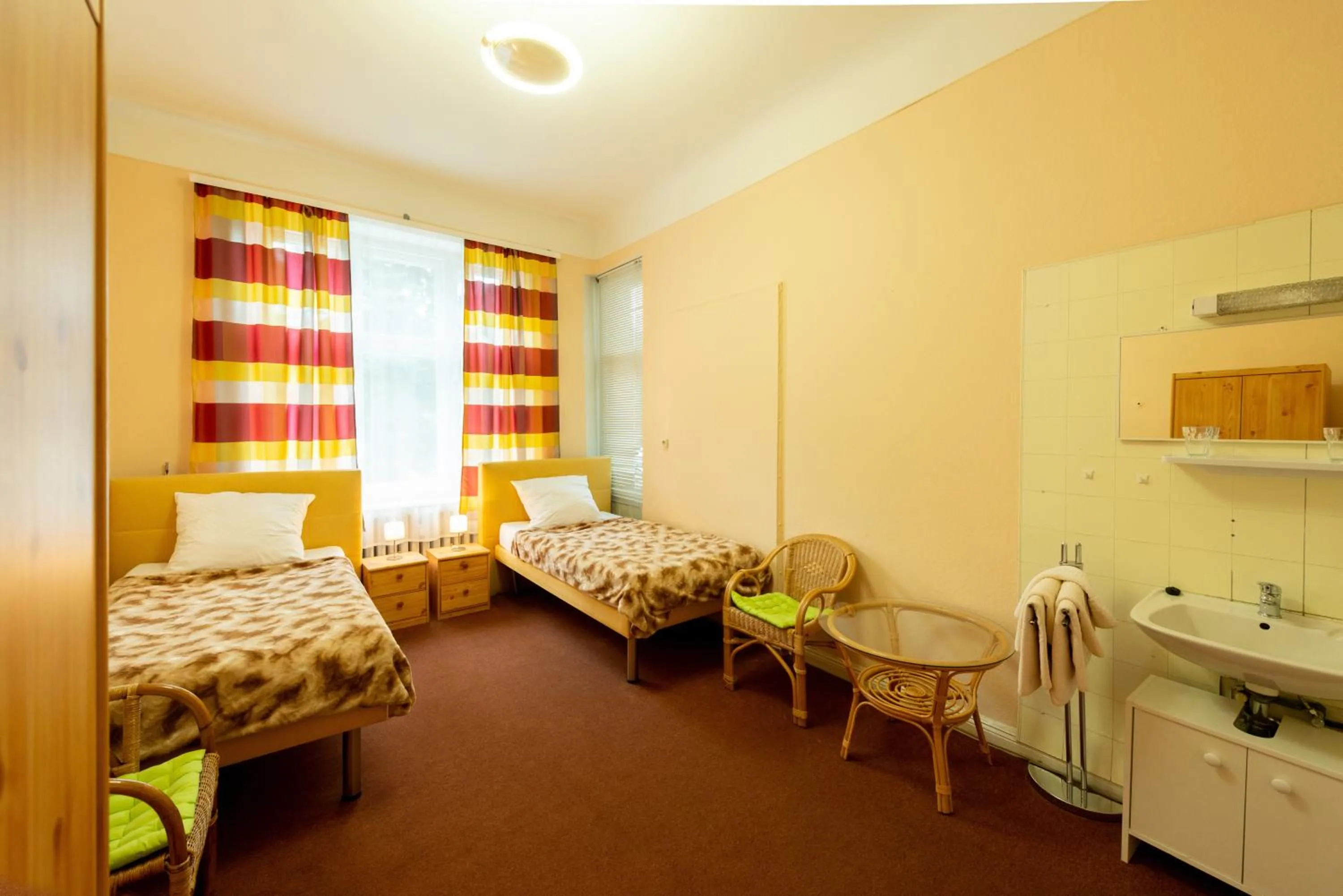 Bed in Hotel Pension Dahlem