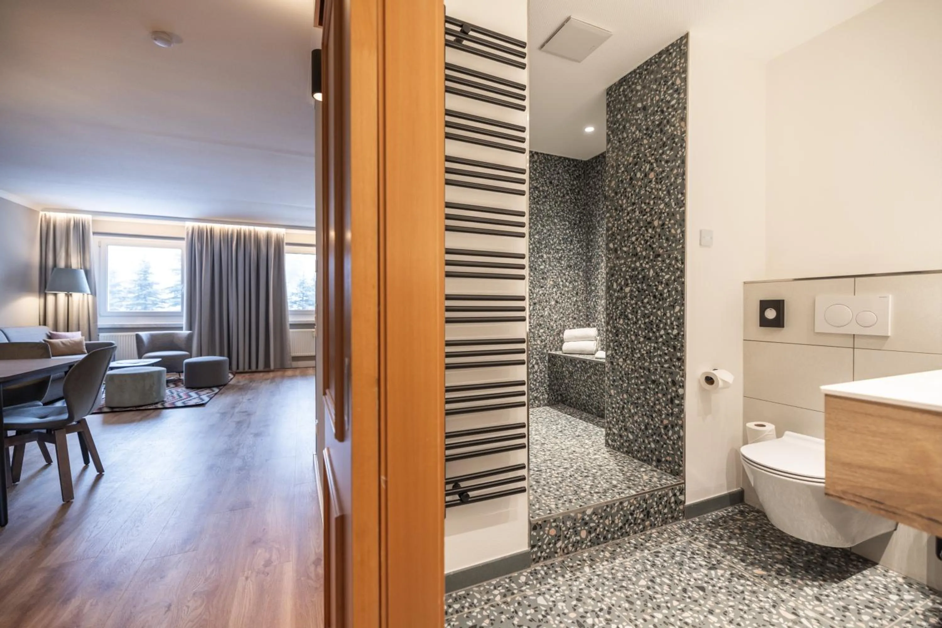 Shower in Elldus Resort