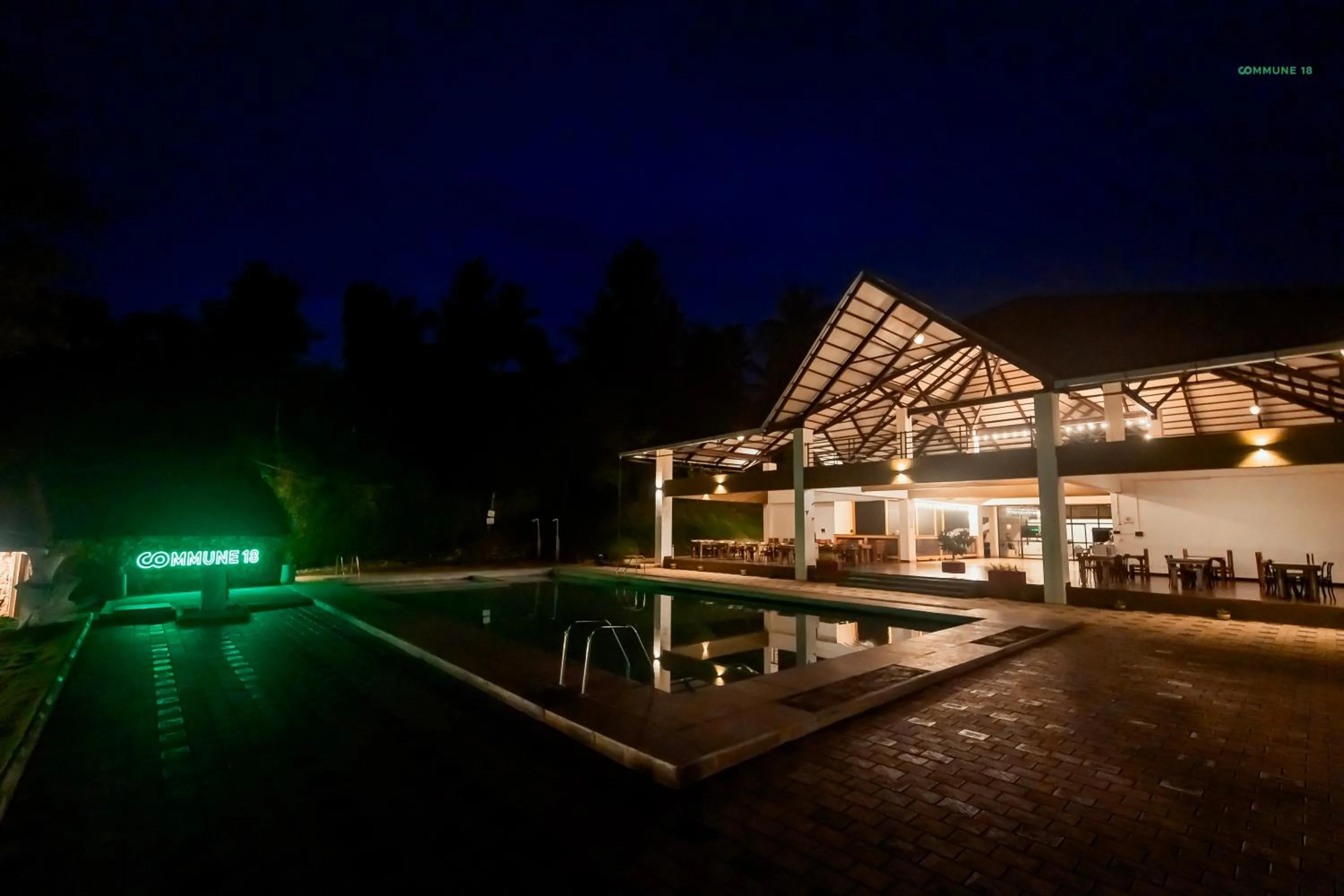 Night in Commune18 Resort Chikmagalur