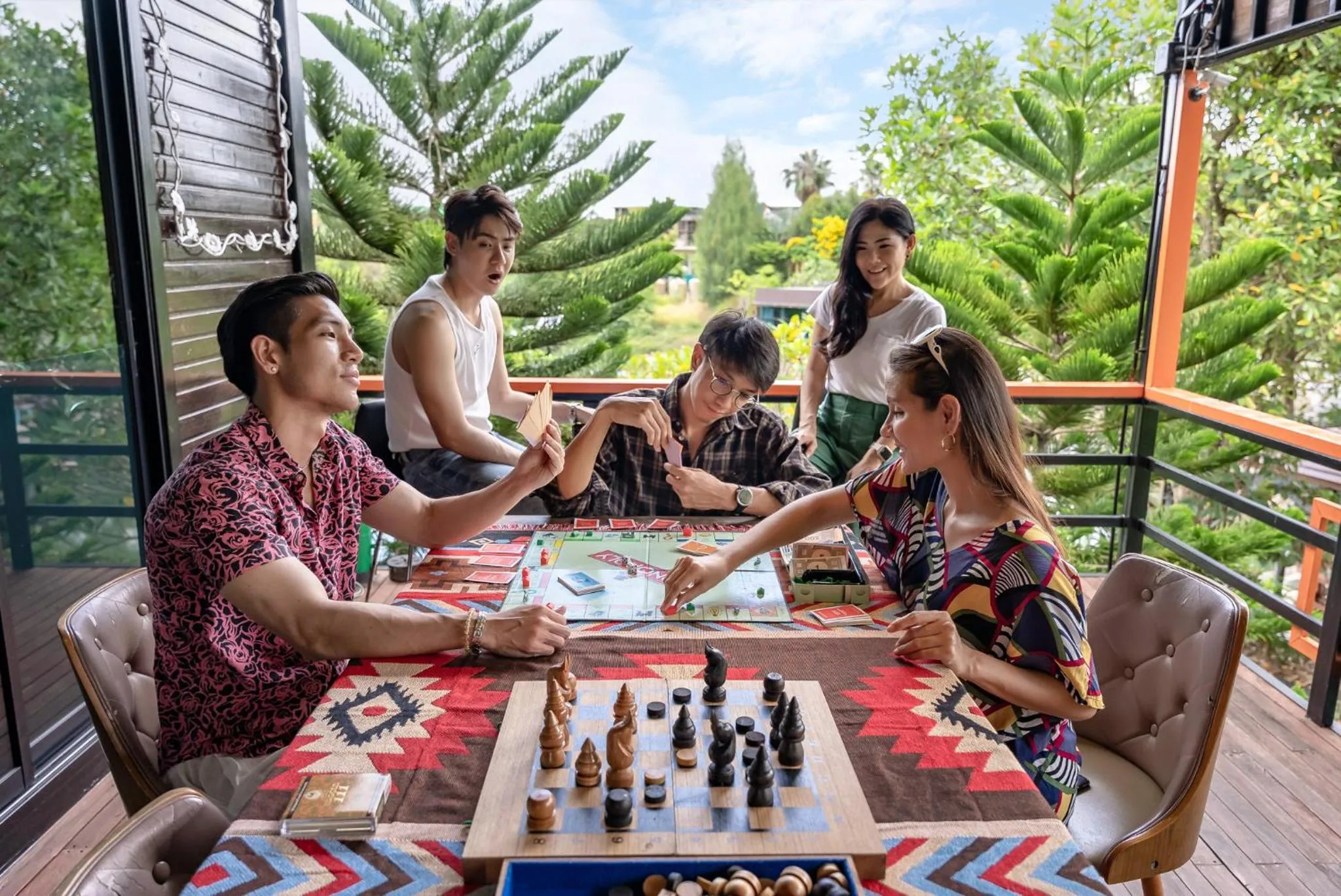 Seating area in The Air Khaoyai Hotel