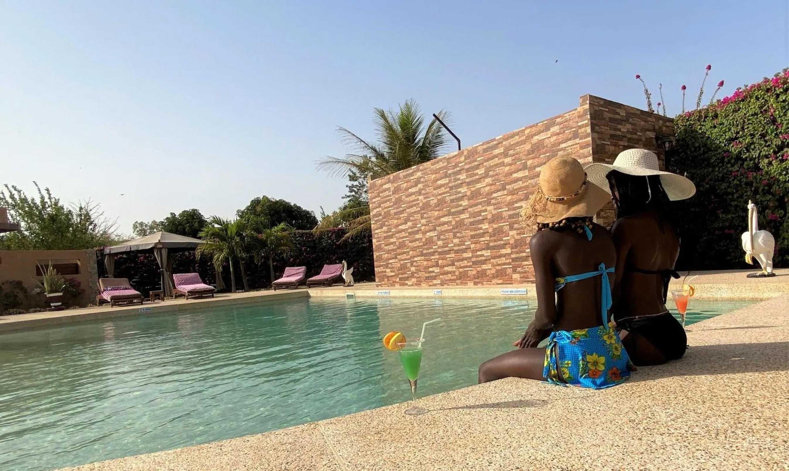 Pool view in Hôtel La Belle Etoile & SPA